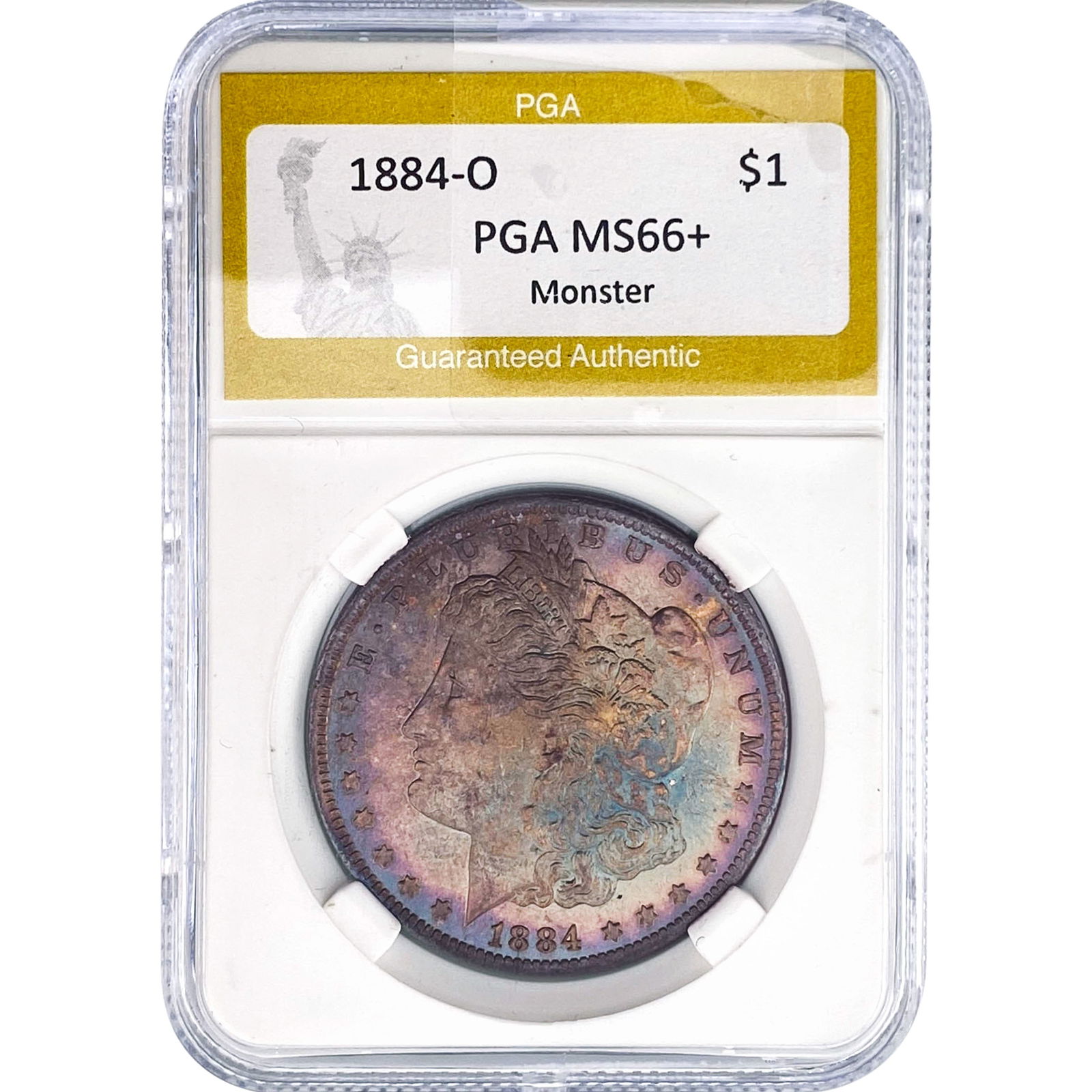 1884-O Morgan Silver Dollar PGA MS66+ Monster: 1884-O Morgan Silver Dollar PGA MS66+ Monster