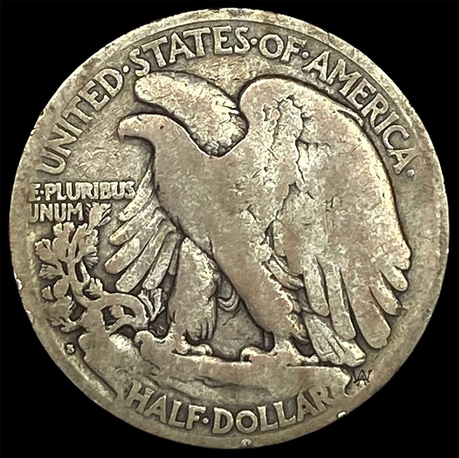 1921-S Silver Walking Liberty Half Dollar NICELY CIRCULATED - 2
