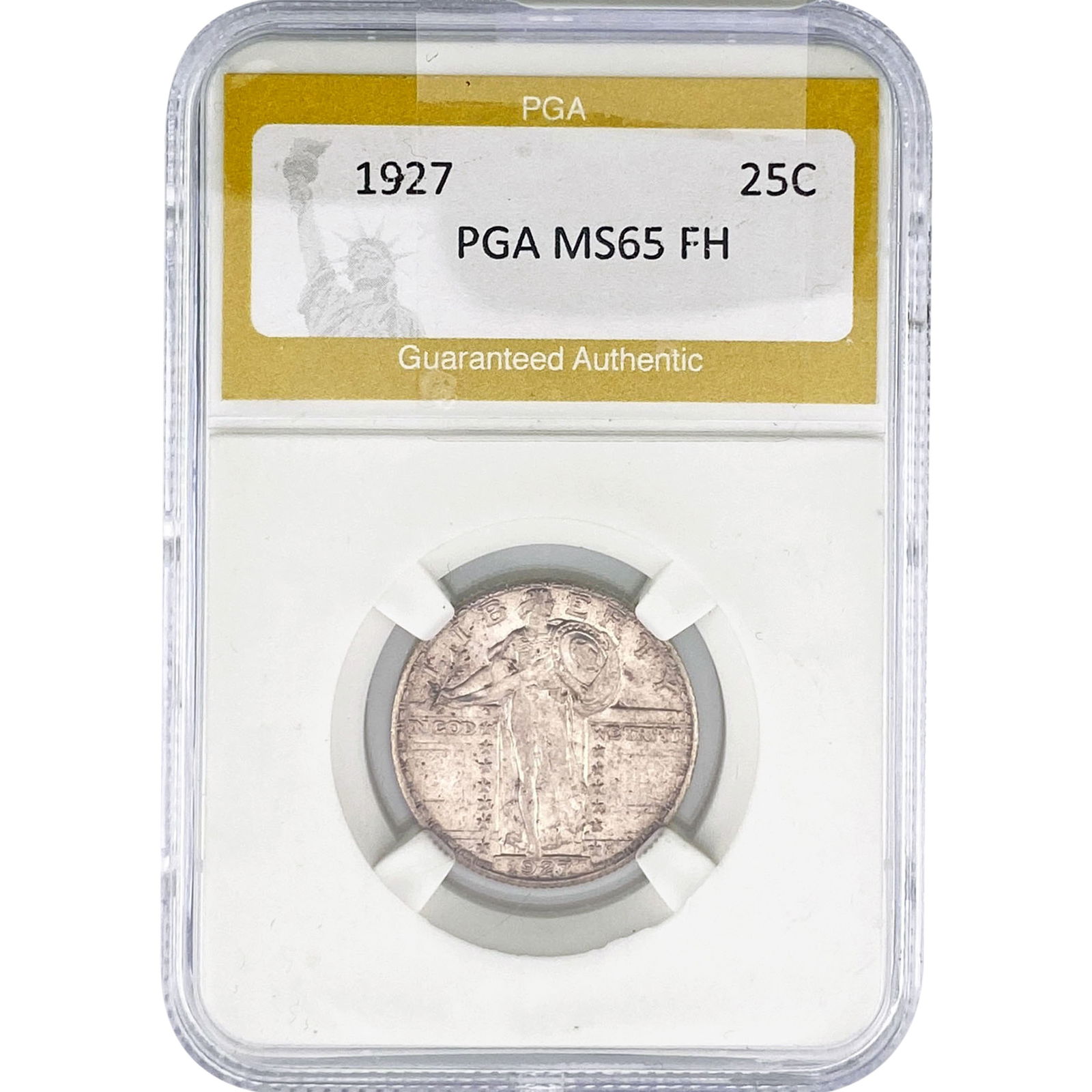 1927 Standing Liberty Quarter PGA MS65 FH: 1927 Standing Liberty Quarter PGA MS65 FH