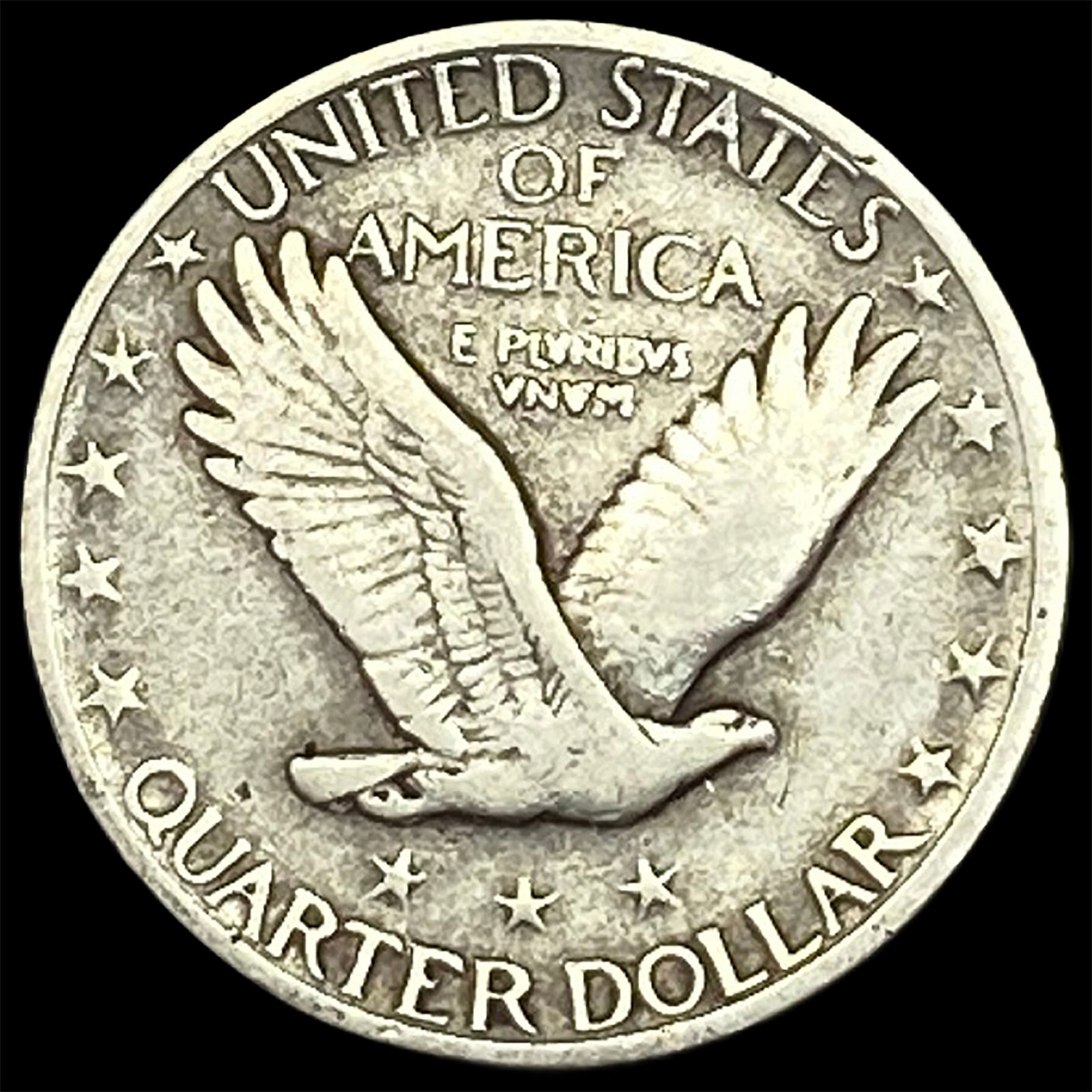 1927 Silver Standing Liberty Quarter ABOUT UNCIRCULATED - 2