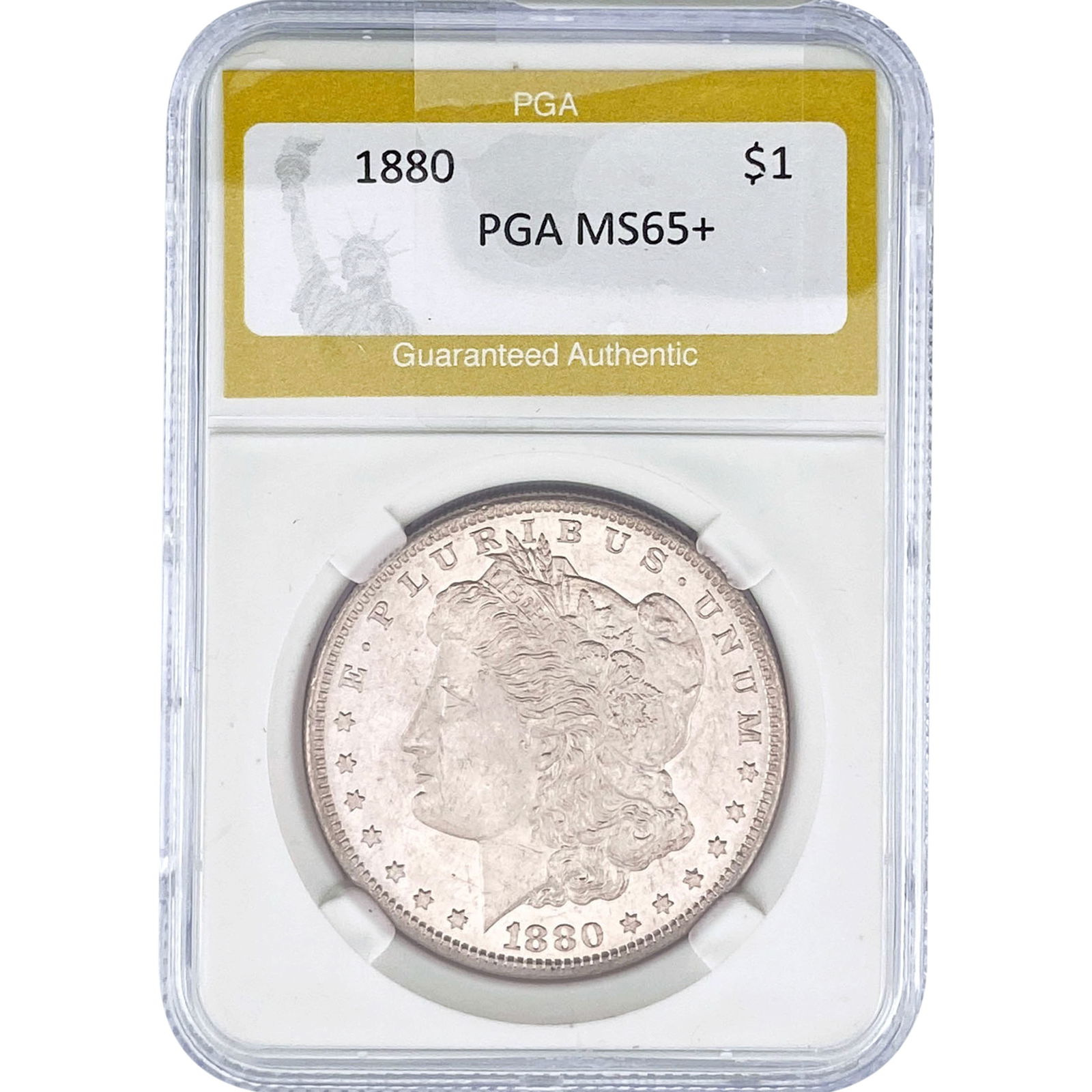 1880 Morgan Silver Dollar PGA MS65+ (1 of 2)