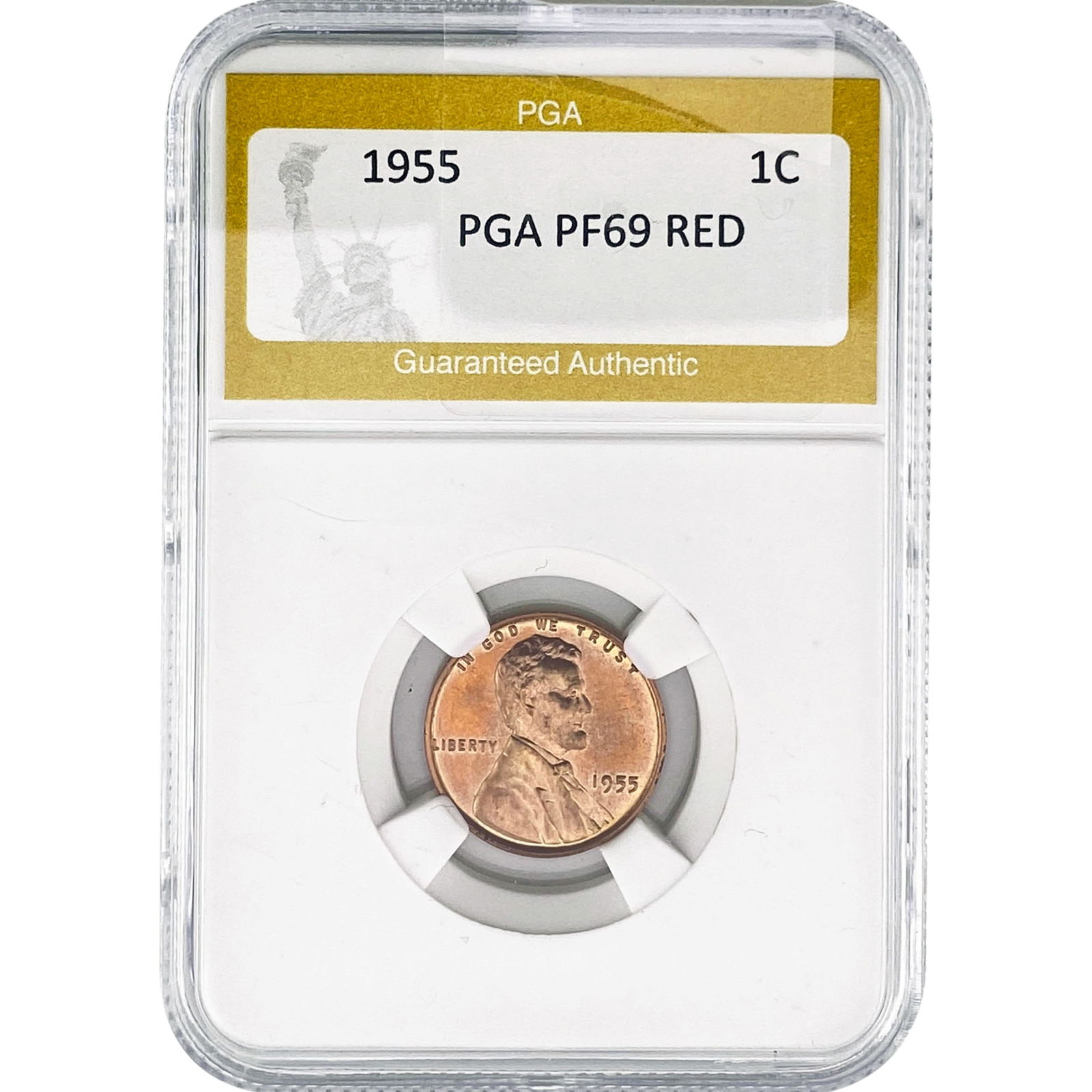 1955 Wheat Cent PGA PF7069 RED (1 of 2)