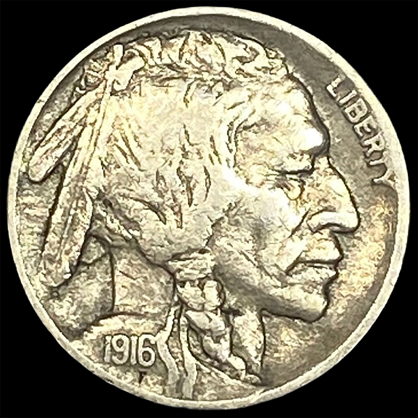 1916-S Buffalo Nickel NEARLY UNCIRCULATED (1 of 2)