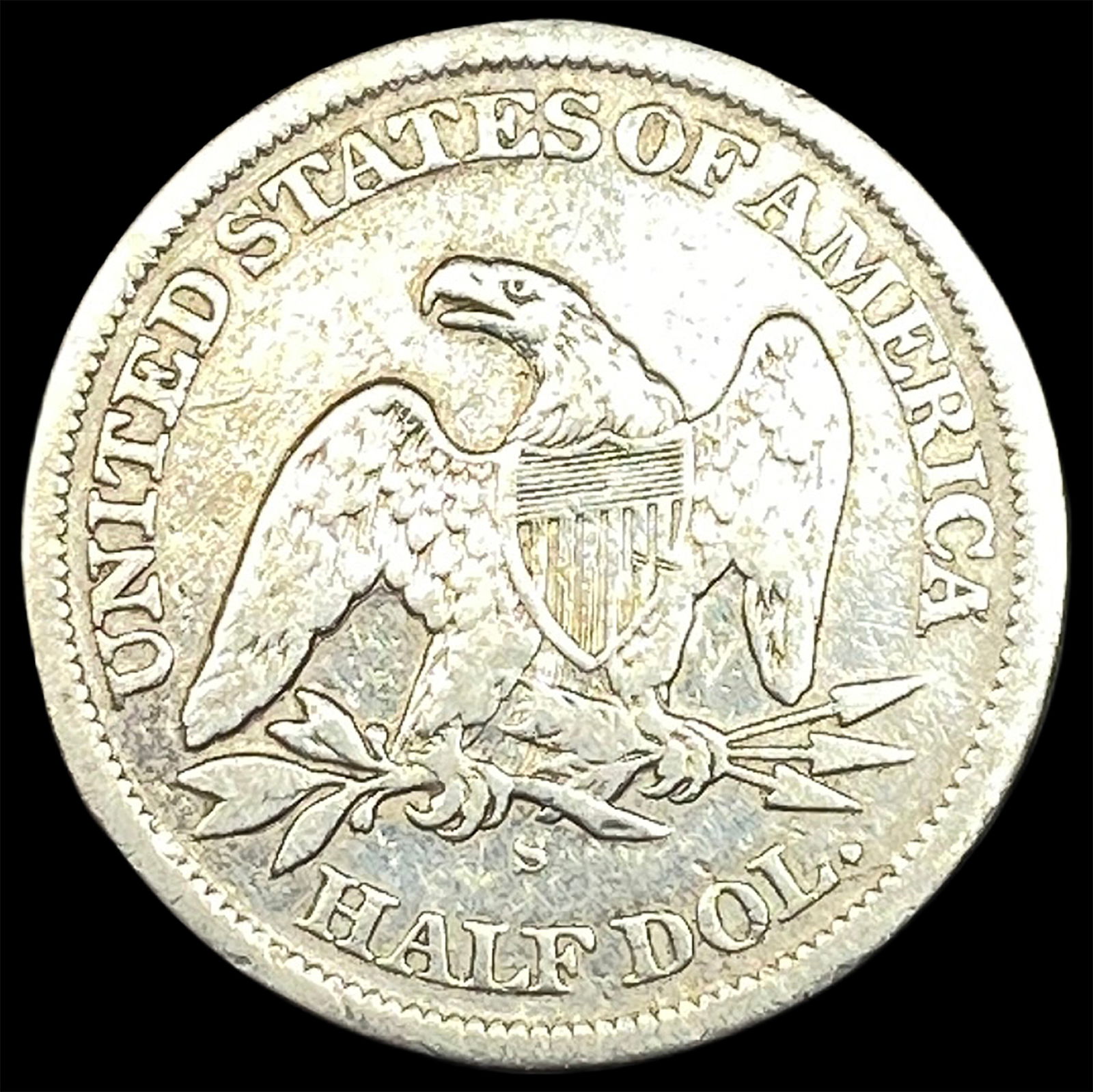 1864-S Silver Half Dollar LIGHTLY CIRCULATED - 2