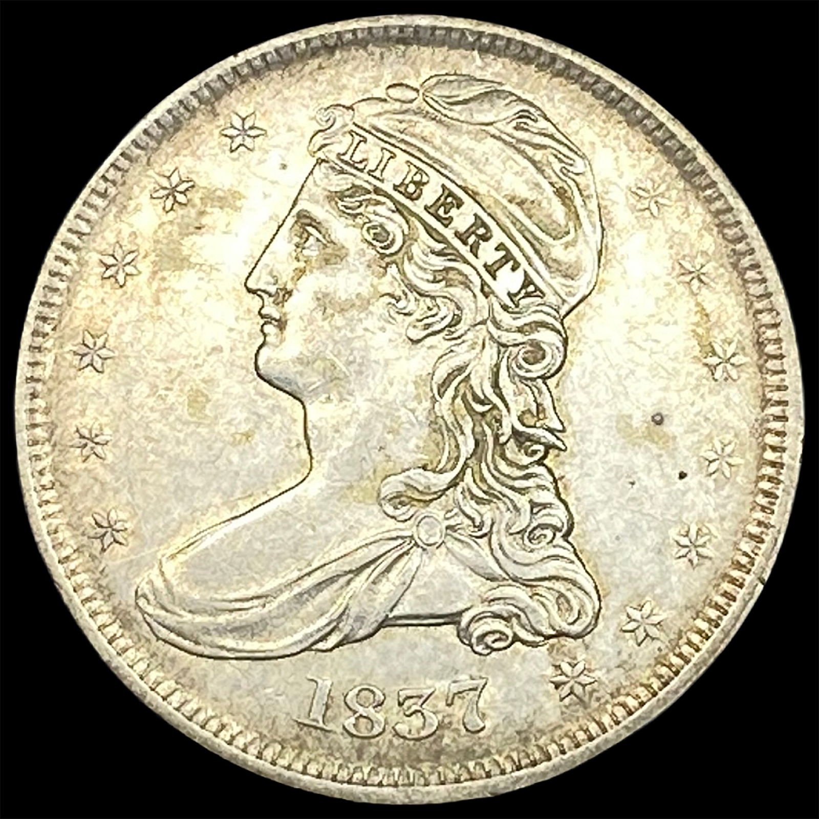 1837 Capped Bust Half Dollar CLOSELY UNCIRCULATED (1 of 2)