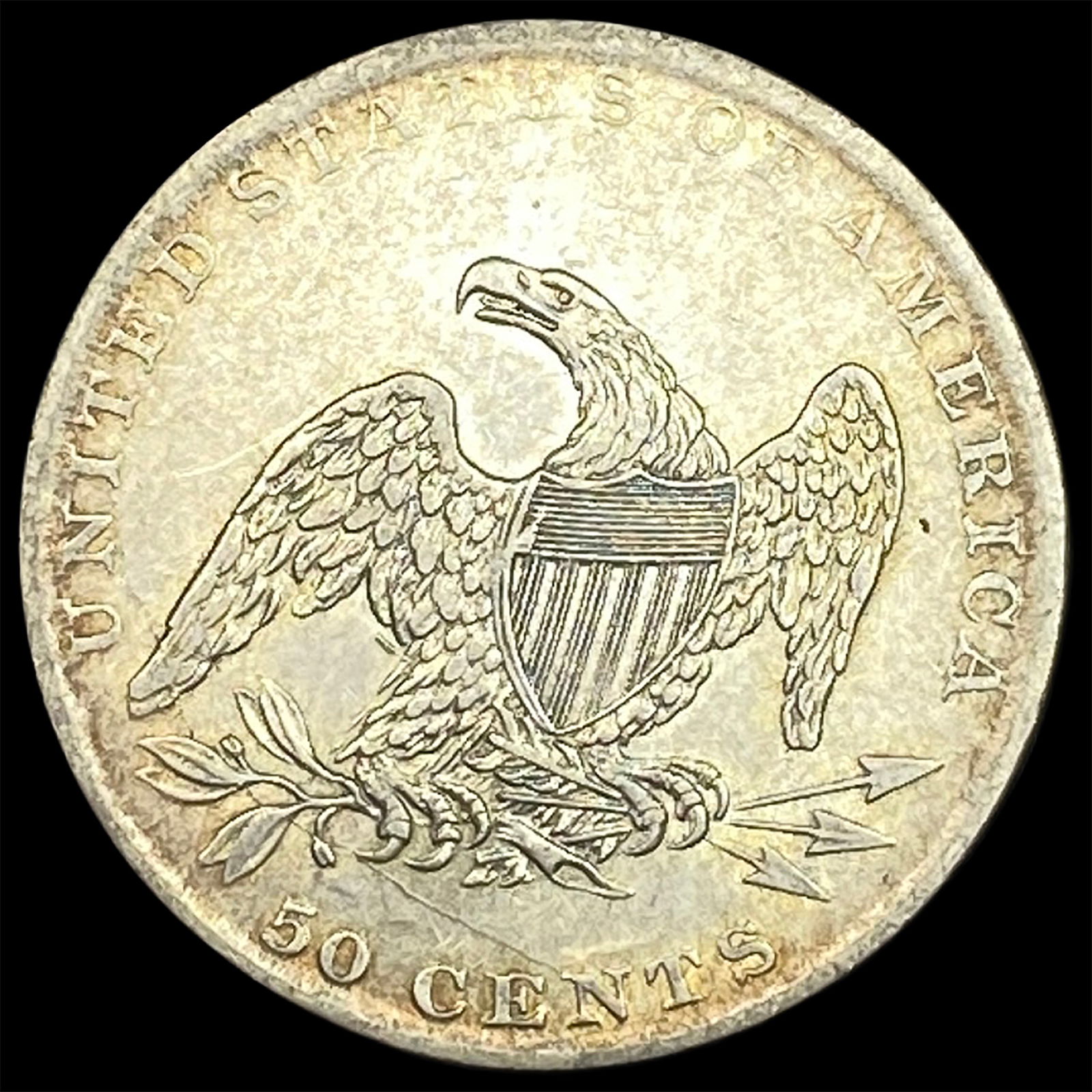 1837 Capped Bust Half Dollar CLOSELY UNCIRCULATED - 2
