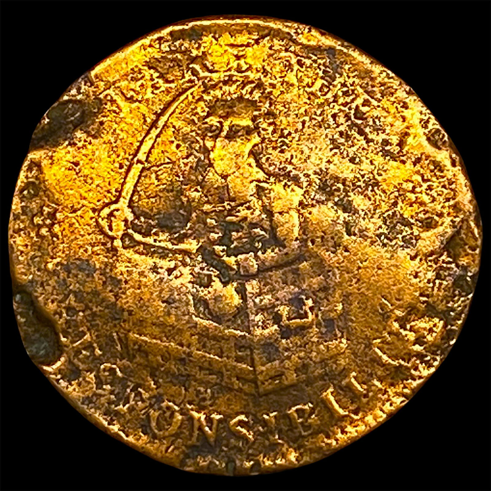 This is a 1652 Massachusetts Bay Colony Pine Tree Shilling. NICELY CIRCULATED (1 of 2)