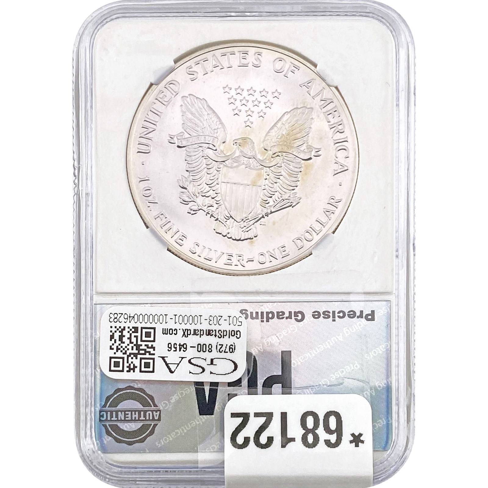 1990 Silver Eagle PGA MS69 - 2