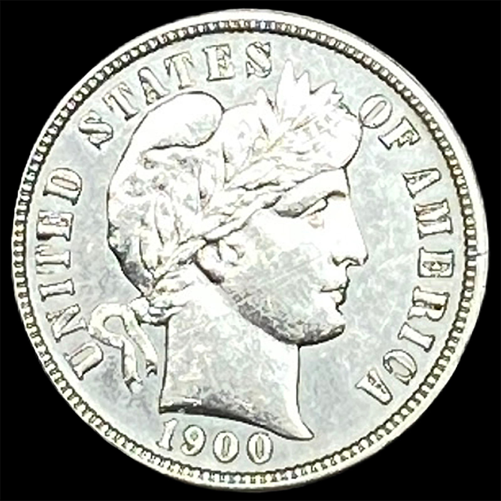 1900 Silver Barber Dime CLOSELY UNCIRCULATED (1 of 2)