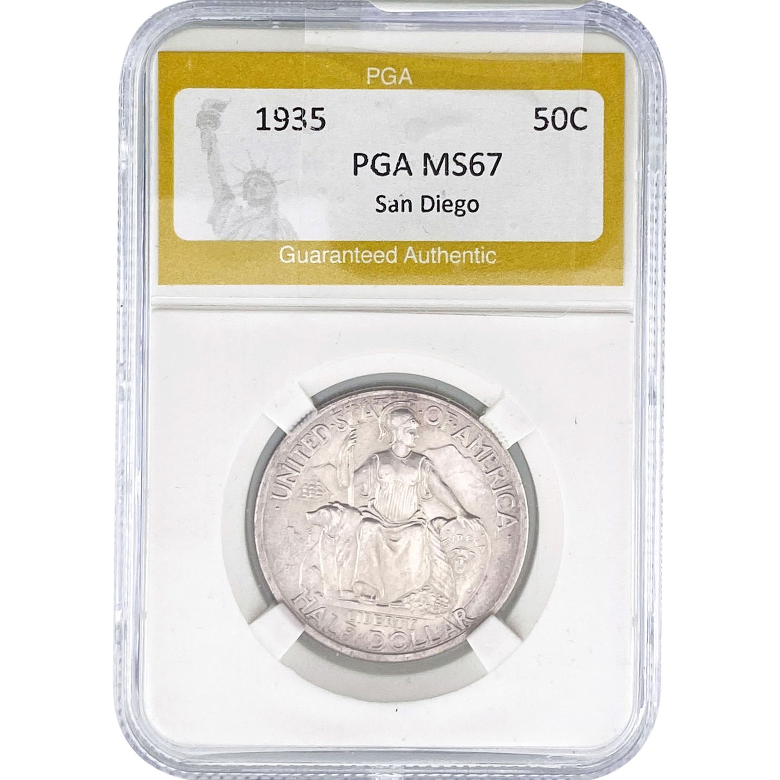 1935 San Diego Half Dollar PGA MS67 (1 of 2)