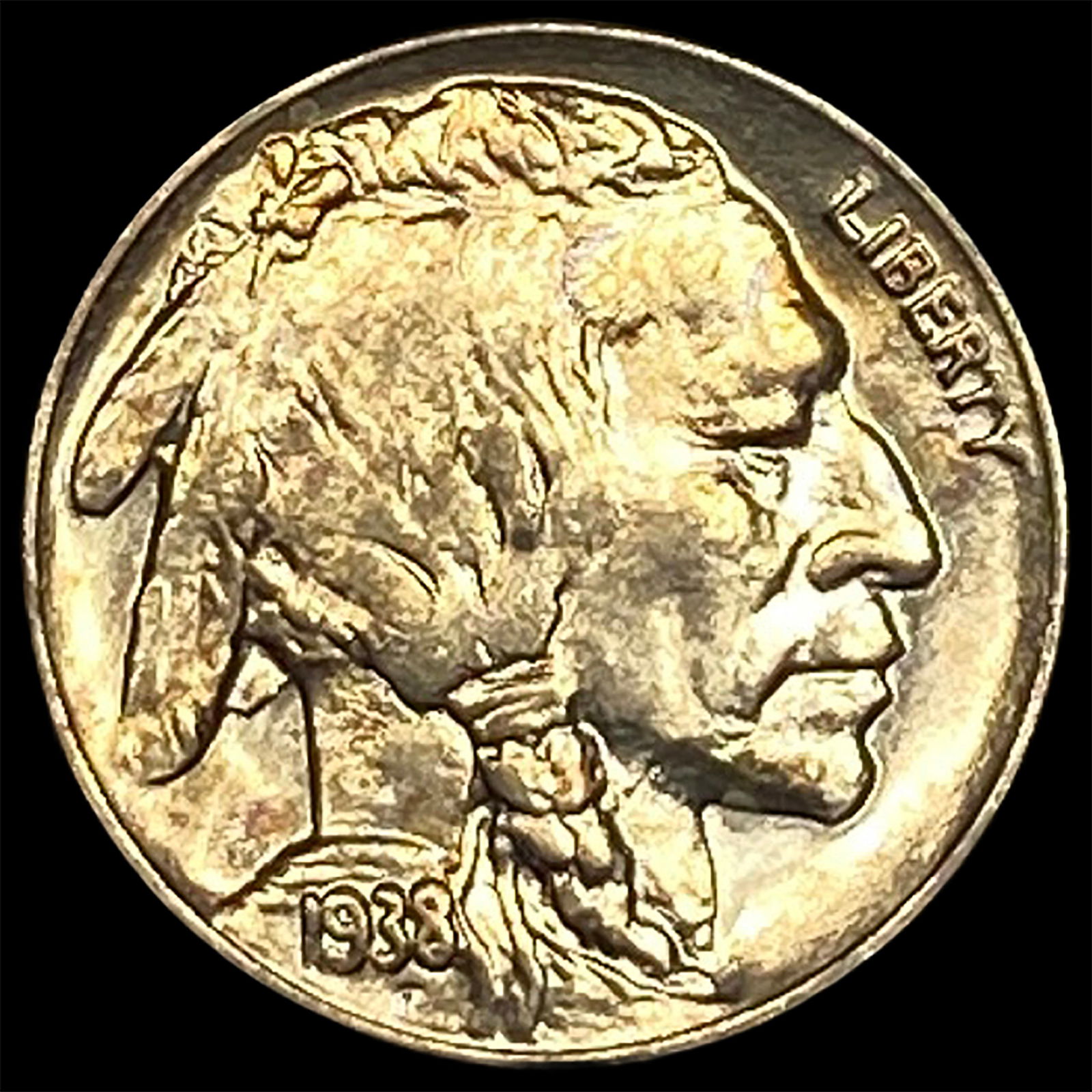1938-D Nickel Five Cents Buffalo CHOICE BU (1 of 2)