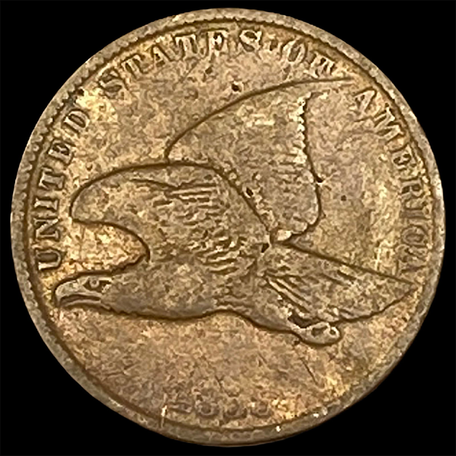 1858 Copper-Nickel Flying Eagle Cent LIGHTLY CIRCULATED (1 of 2)