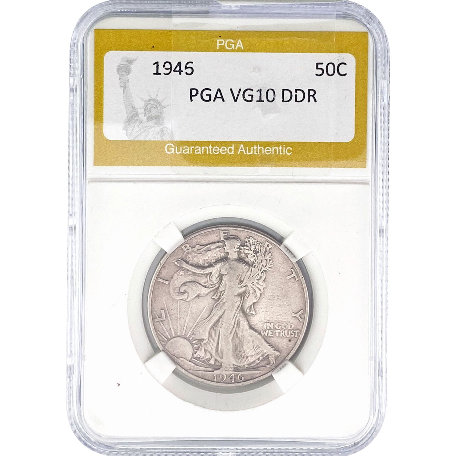 1946 Walking Liberty Half Dollar PGA VG10 DDR: 1946 Walking Liberty Half Dollar PGA VG10 DDR