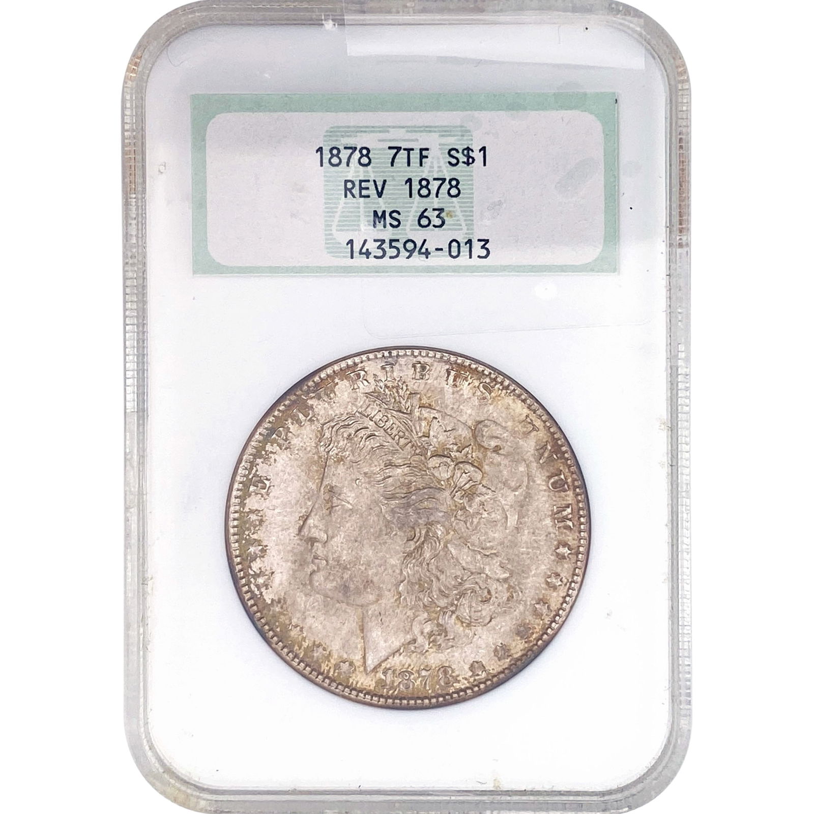 1878 Rev. 1878 Morgan Silver Dollar NGC MS63 (1 of 2)