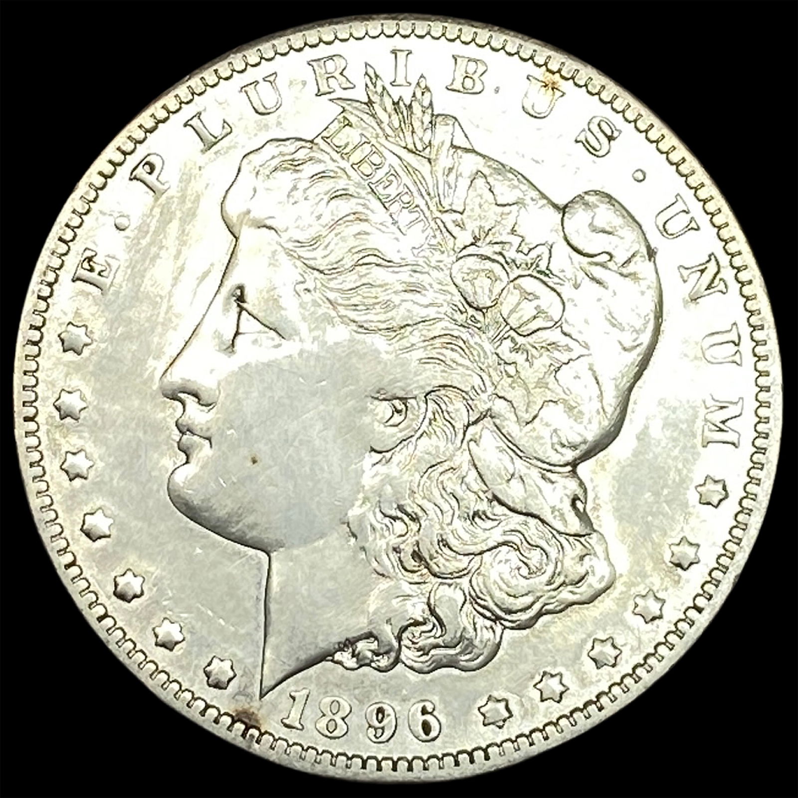 1896-S Silver Morgan Dollar NEARLY UNCIRCULATED: 1896-S Silver Morgan Dollar NEARLY UNCIRCULATED