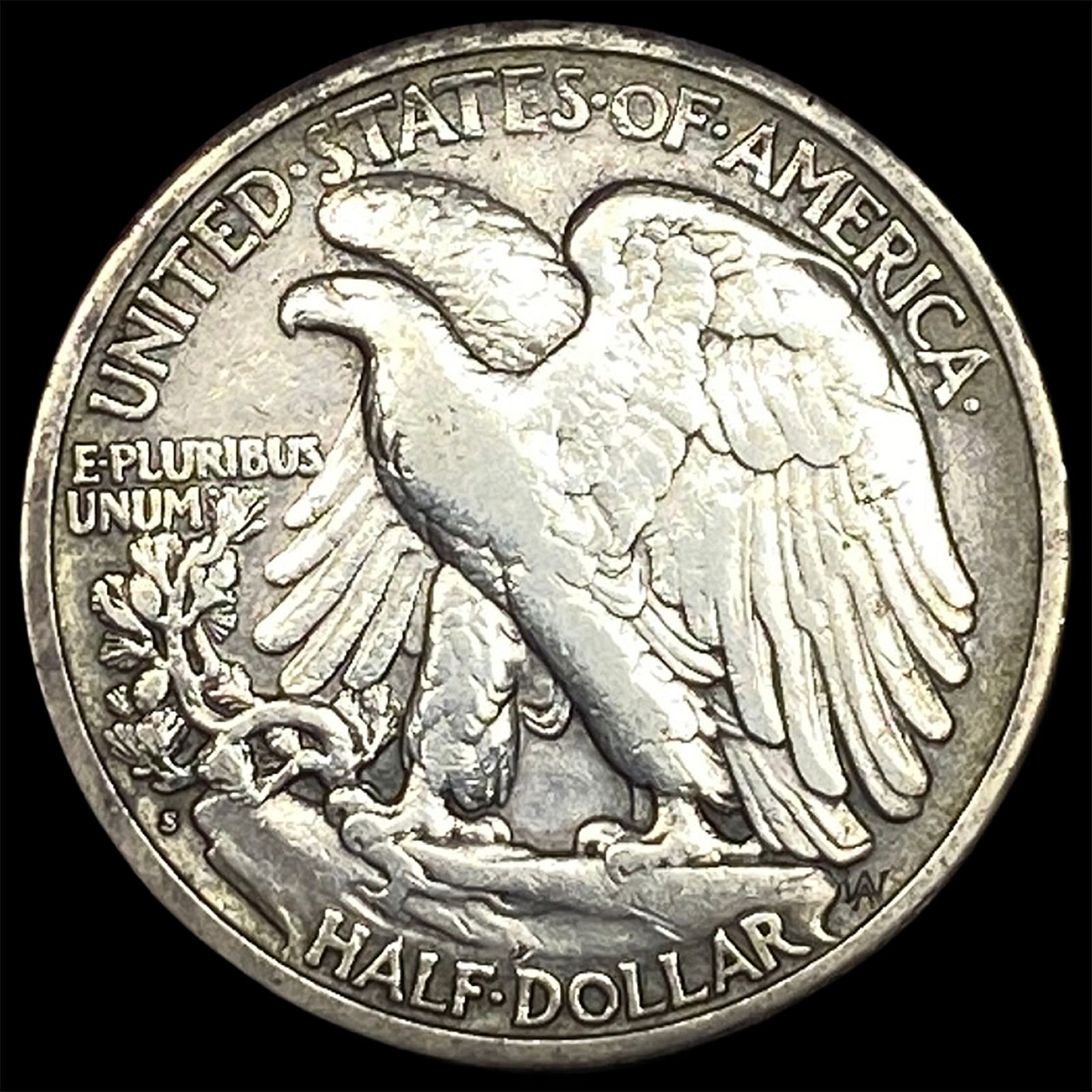 1918-S Silver Walking Liberty Half Dollar NEARLY UNCIRCULATED - 2