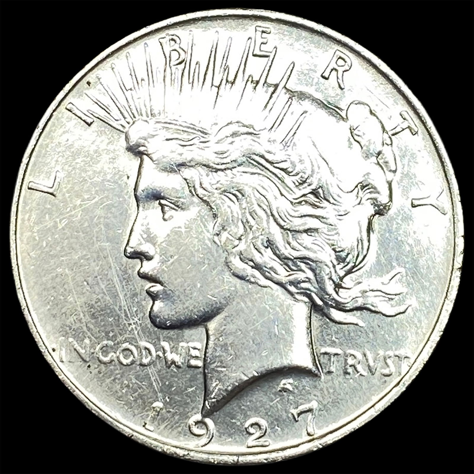 1927 Silver Peace Dollar CLOSELY UNCIRCULATED: 1927 Silver Peace Dollar CLOSELY UNCIRCULATED