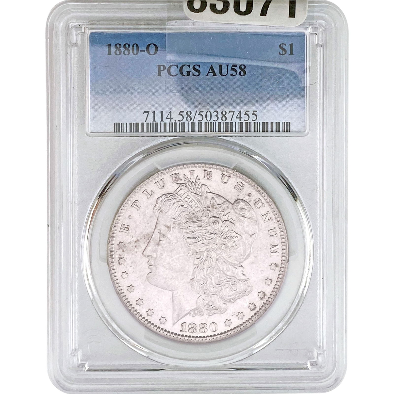 1880-O Morgan Silver Dollar PCGS AU58 (1 of 2)