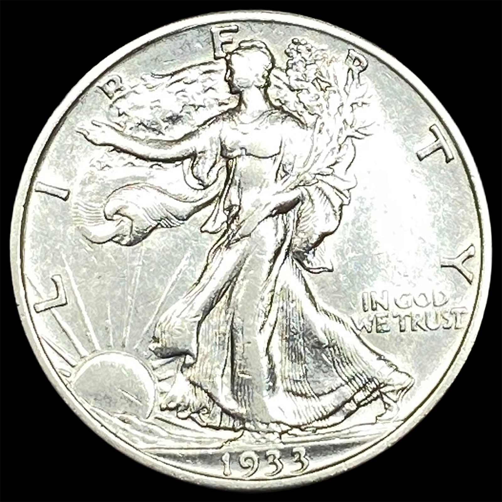 Walking Liberty Half Dollar CLOSELY UNCIRCULATED (1 of 2)