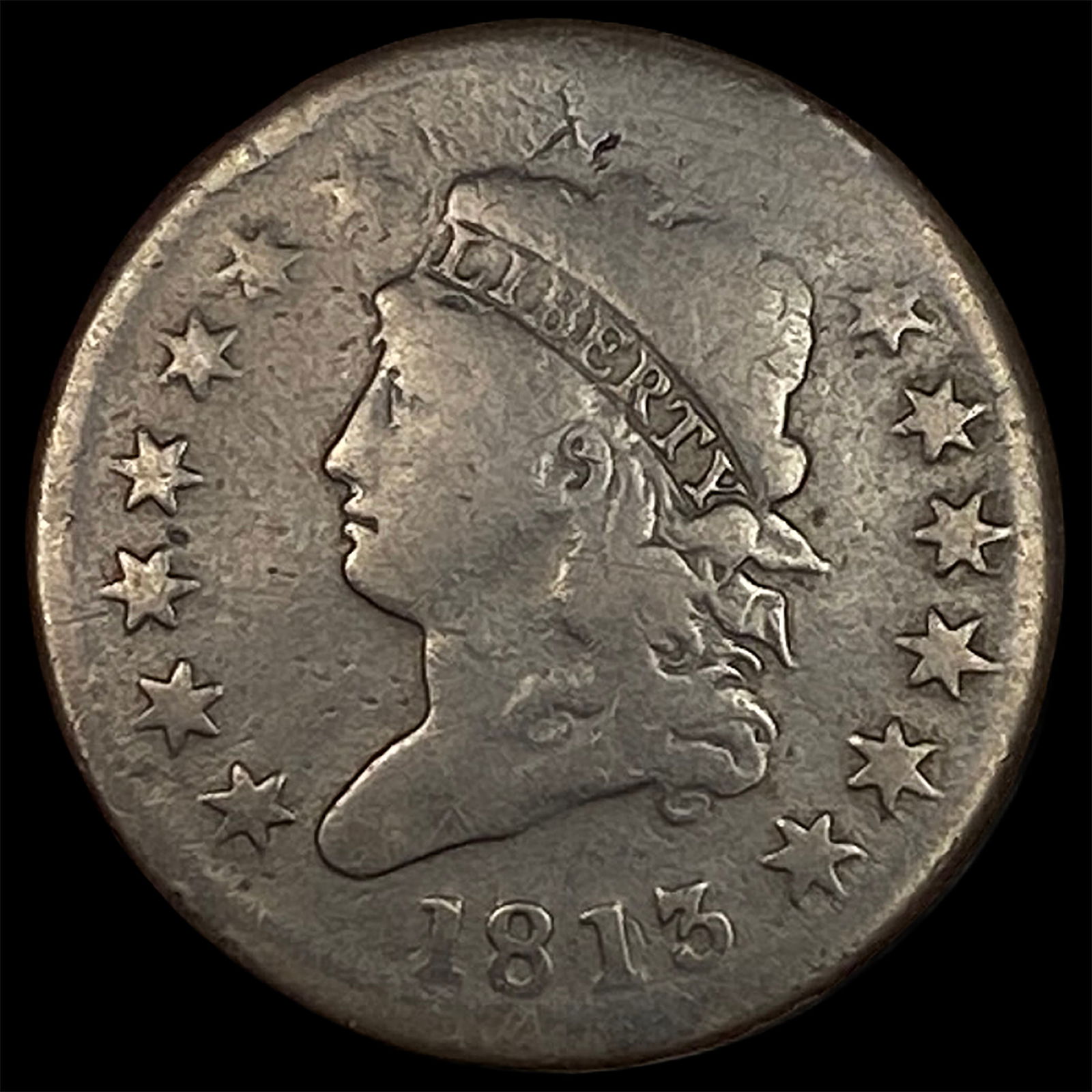1813 Classic Head Large Cent LIGHTLY CIRCULATED (1 of 2)