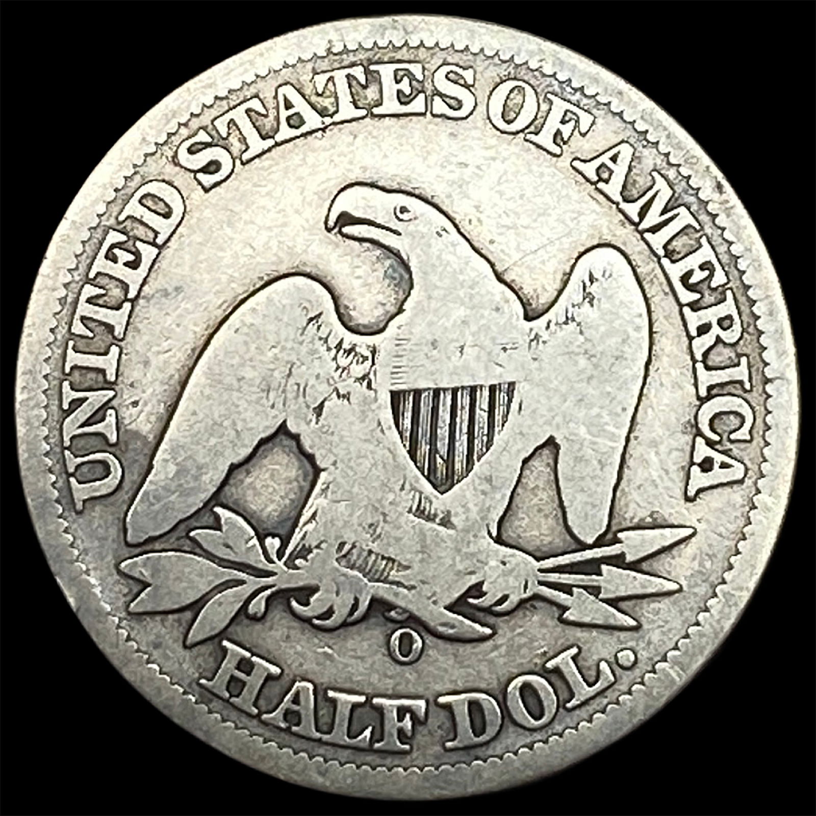 1854-O Silver Half Dollar NICELY CIRCULATED - 2