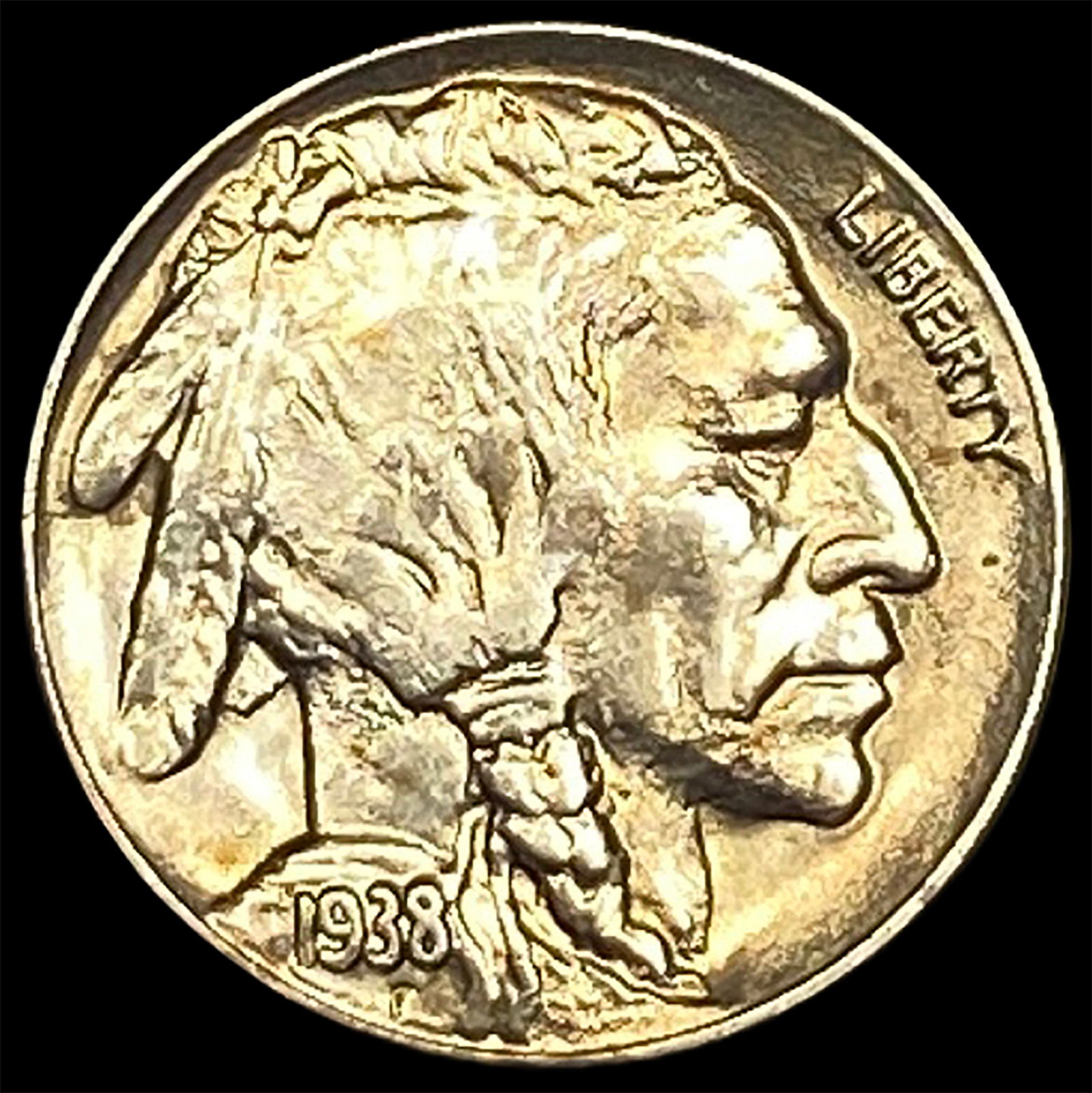 1938-D Nickel Five Cents (Buffalo) CHOICE BU (1 of 2)