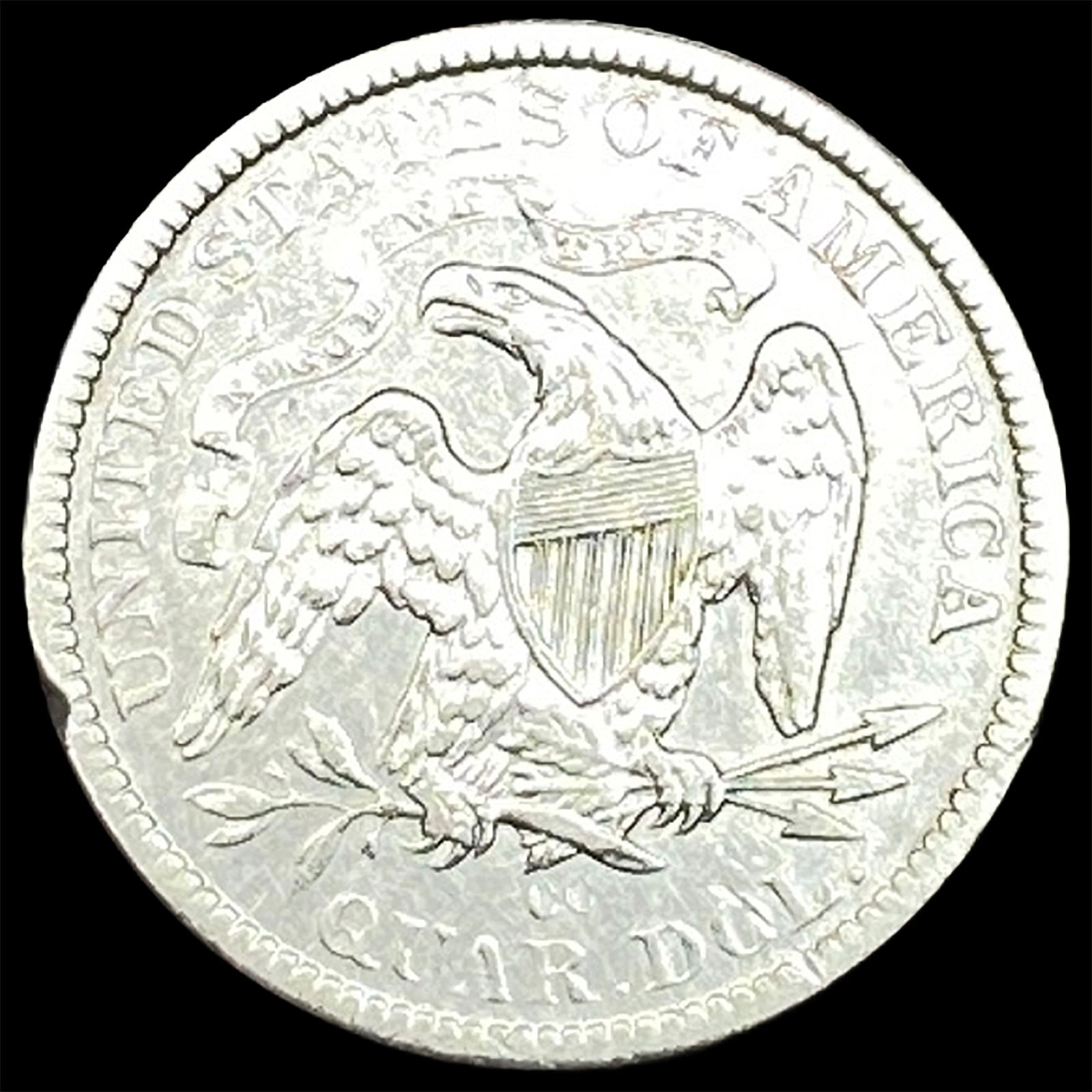 1878-CC Silver Seated Liberty Quarter HIGH GRADE - 2