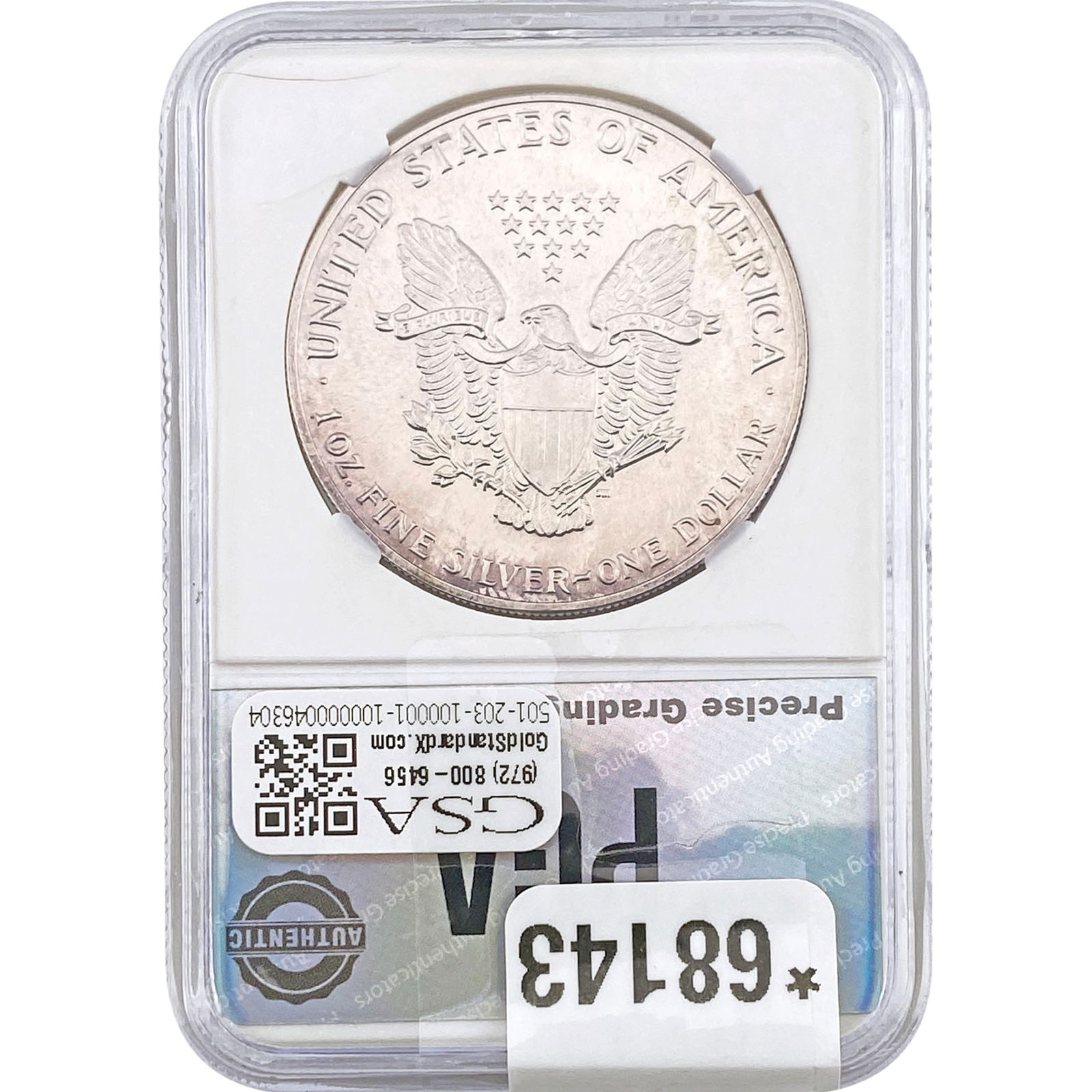 1986 Silver Eagle PGA MS69 - 2