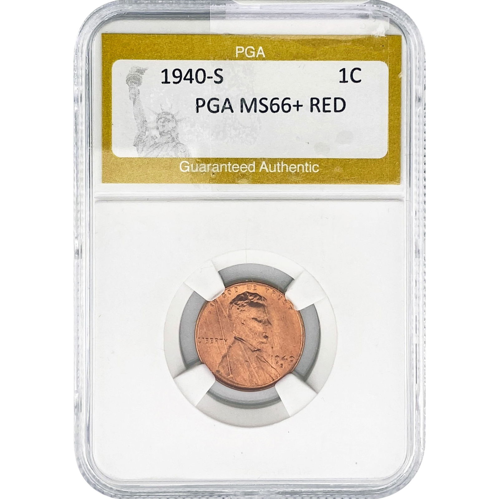 1940-S Wheat Cent PGA MS66+ RED (1 of 2)