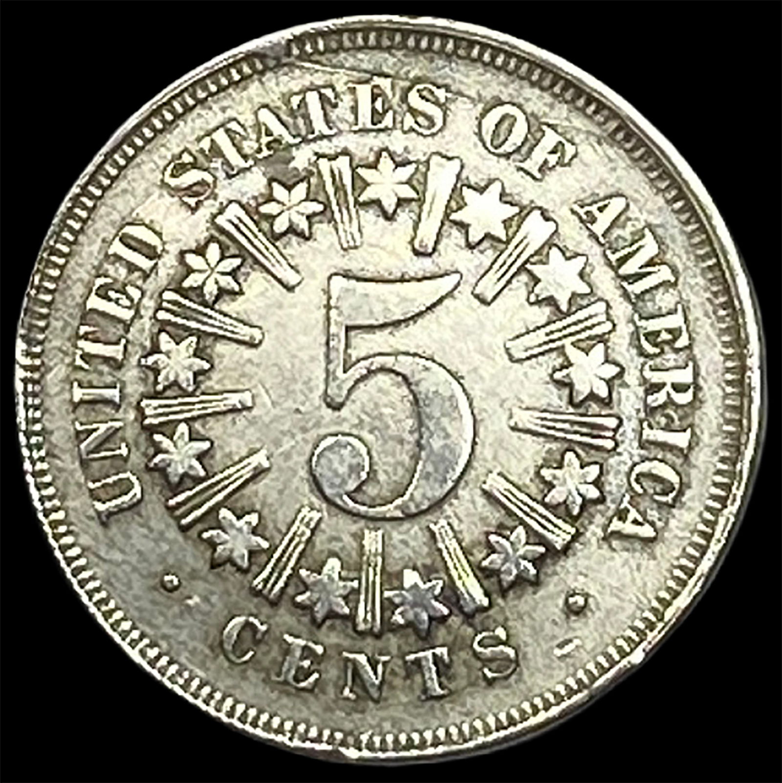 1866 Shield Nickel HIGH GRADE - 2