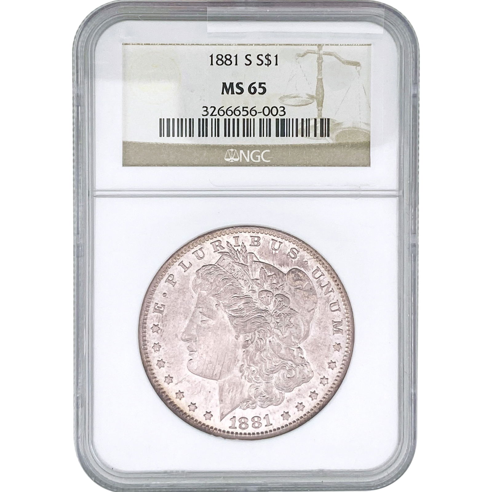 1881-S Morgan Silver Dollar NGC MS65 (1 of 2)