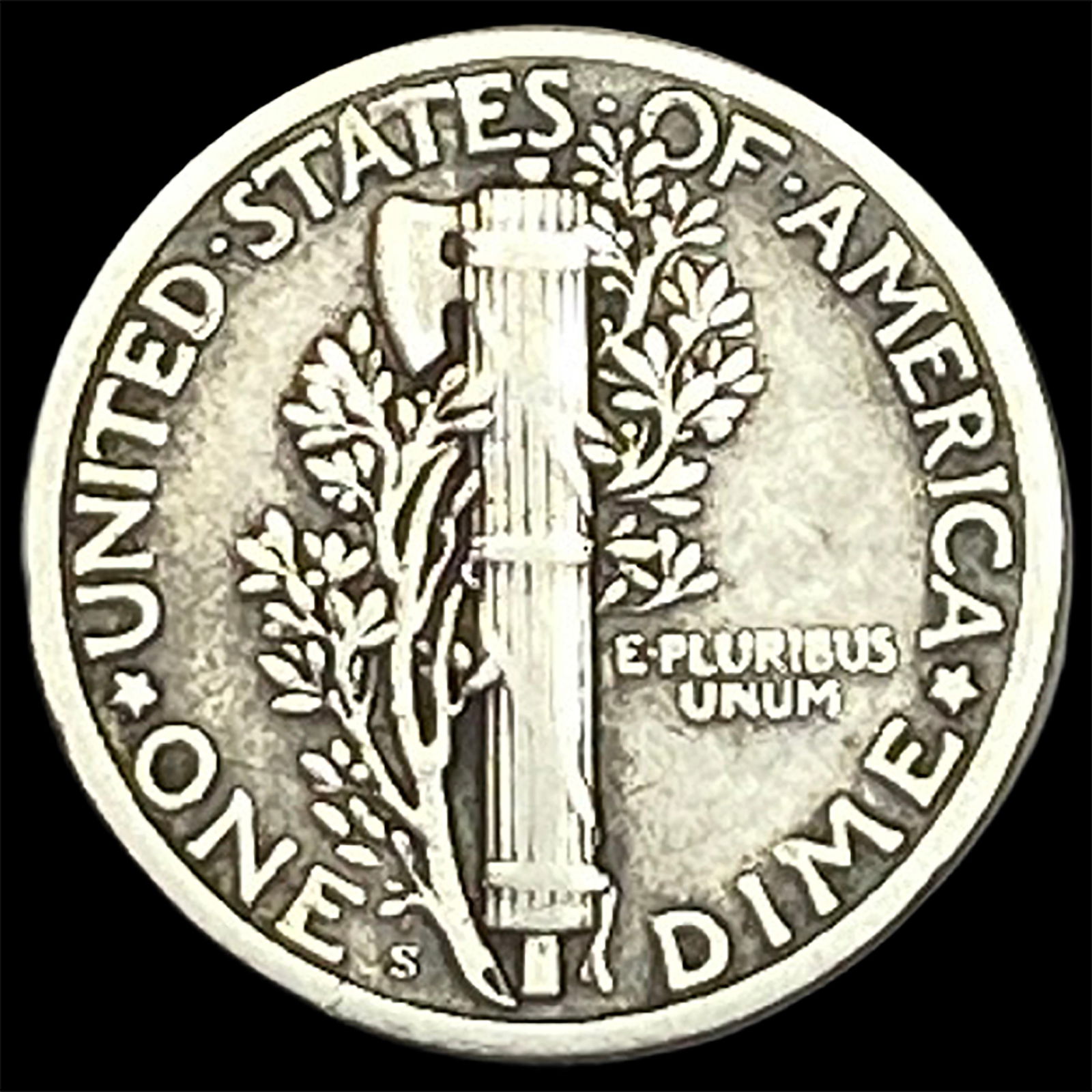 1926-S Silver Mercury Dime ABOUT UNCIRCULATED - 2