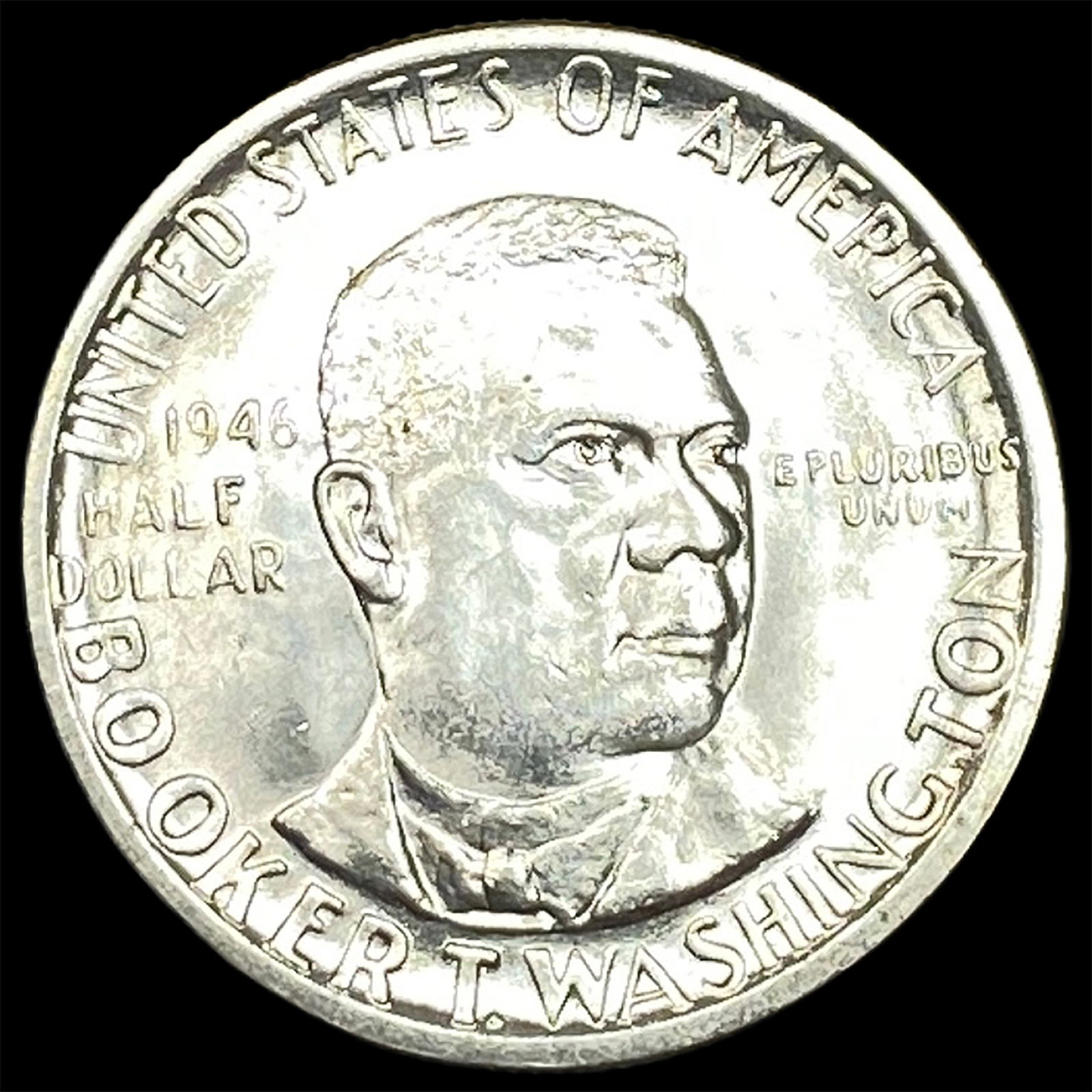 1946 Silver Half Dollar Booker T. Washington CHOICE BU: 1946 Silver Half Dollar Booker T. Washington CHOICE BU