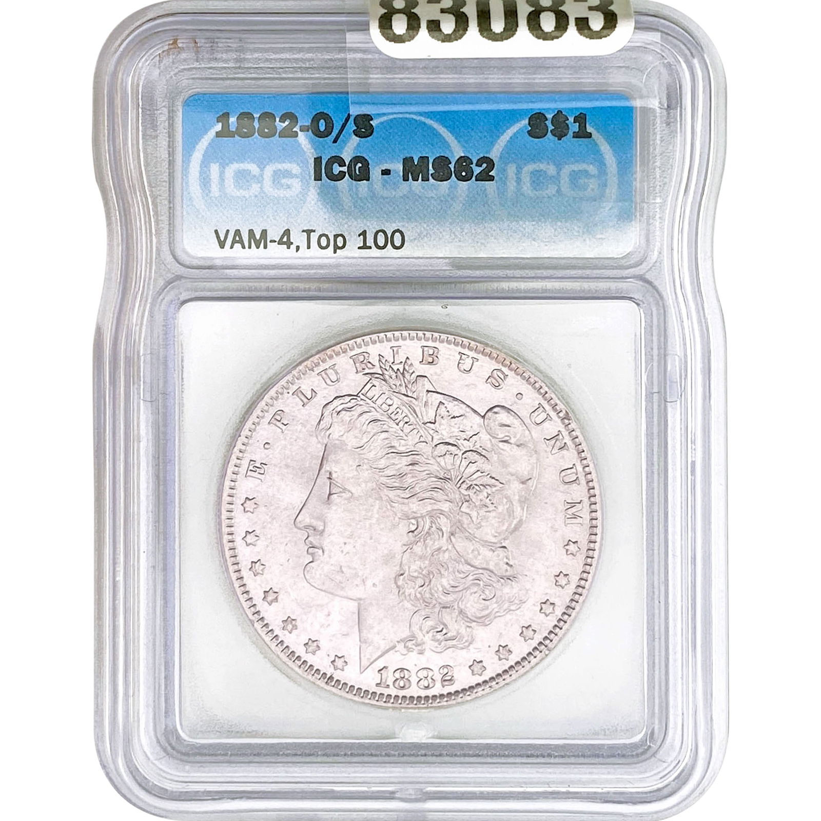1882-O/S Morgan Silver Dollar ICG MS62 VAM-4 (1 of 2)