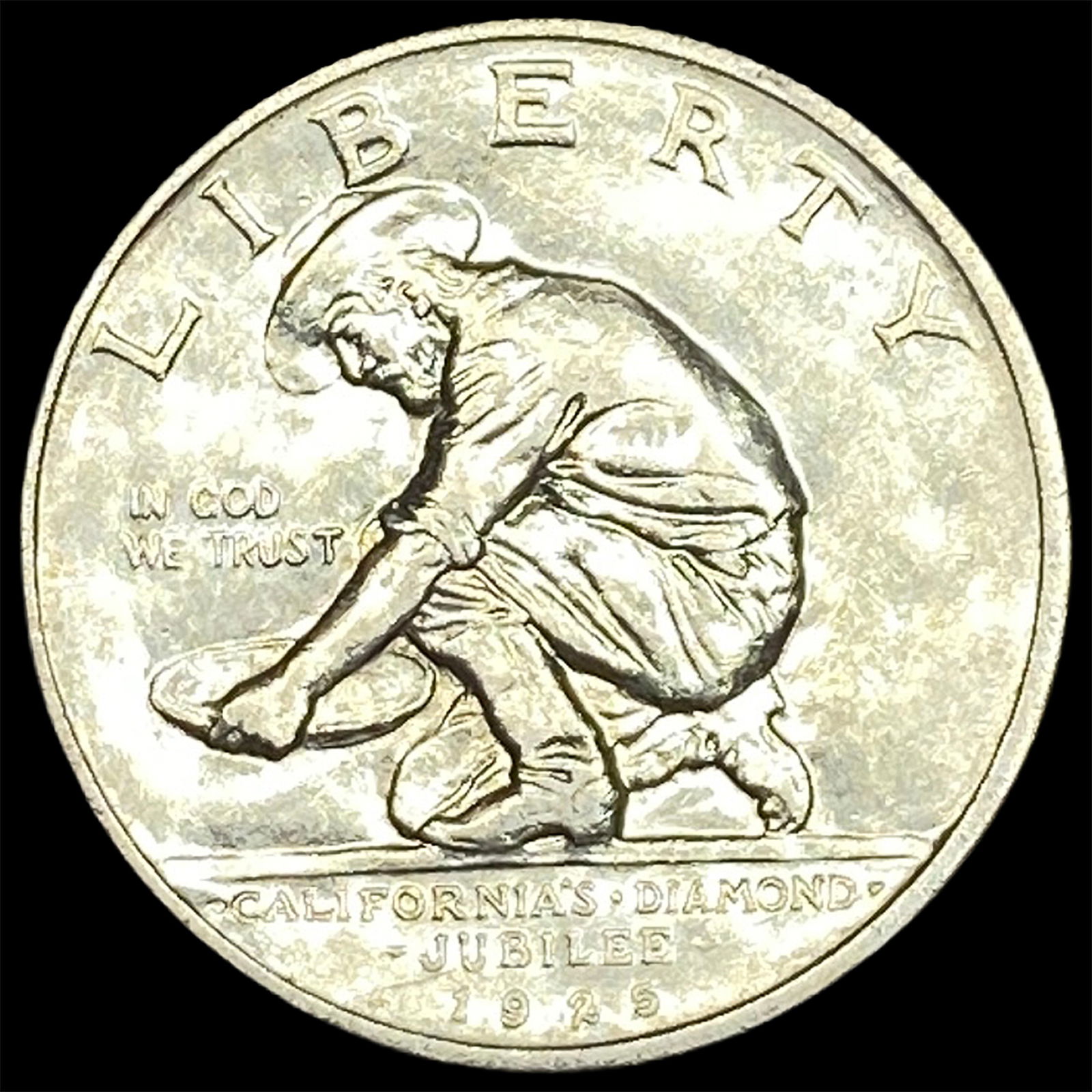 1925 Silver California Diamond Jubilee Half Dollar CLOSELY UNCIRCULATED: 1925 Silver California Diamond Jubilee Half Dollar CLOSELY UNCIRCULATED