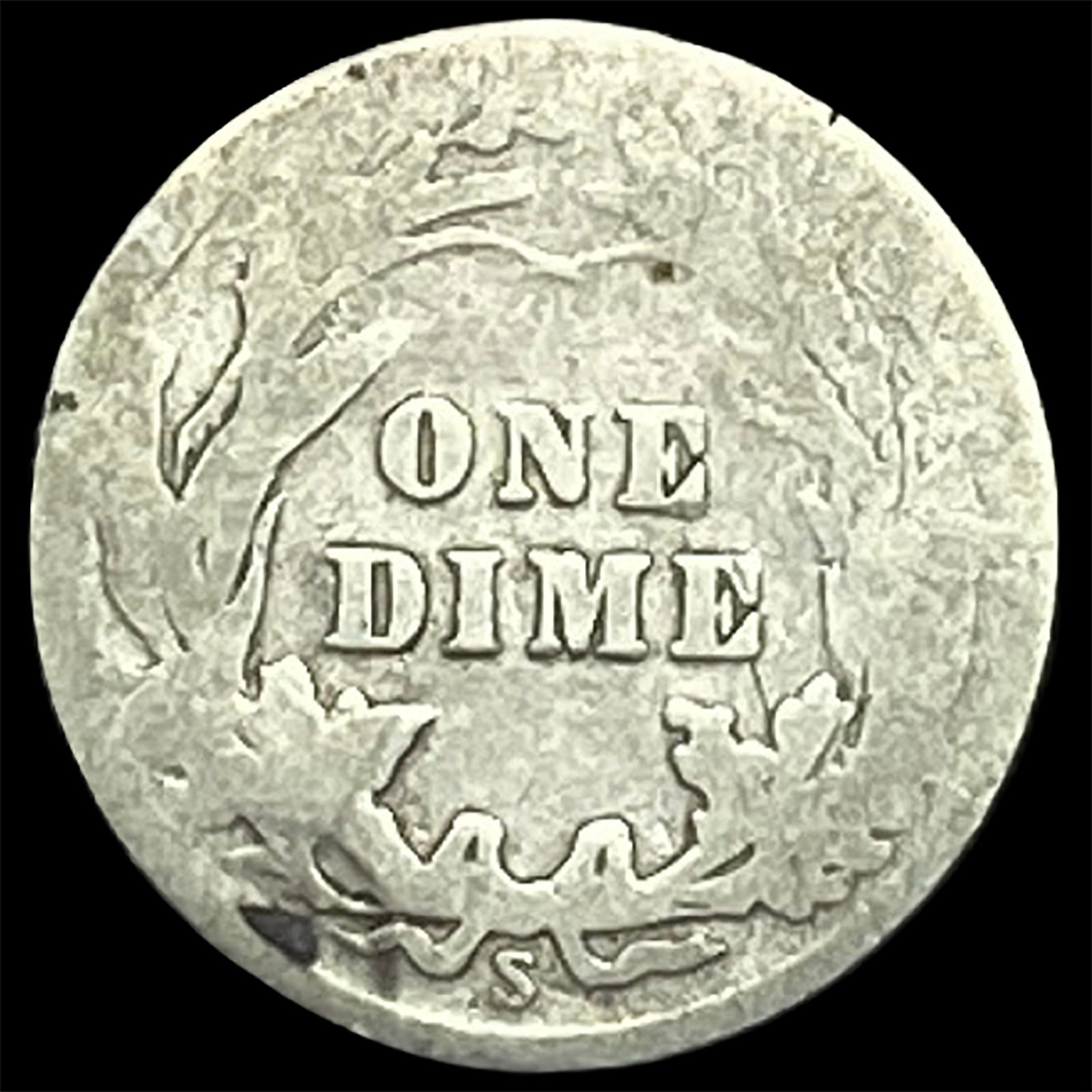1896-S Silver Barber Dime NICELY CIRCULATED - 2