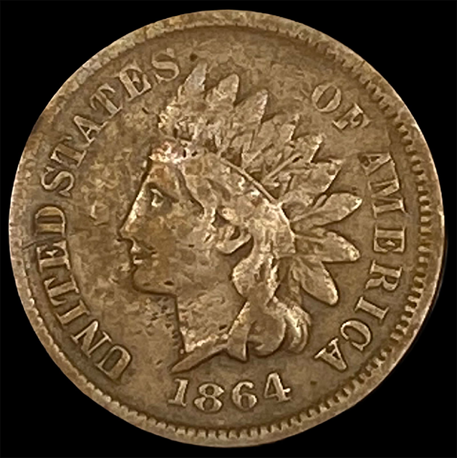 1864 Bronze Indian Head Cent LIGHTLY CIRCULATED (1 of 2)