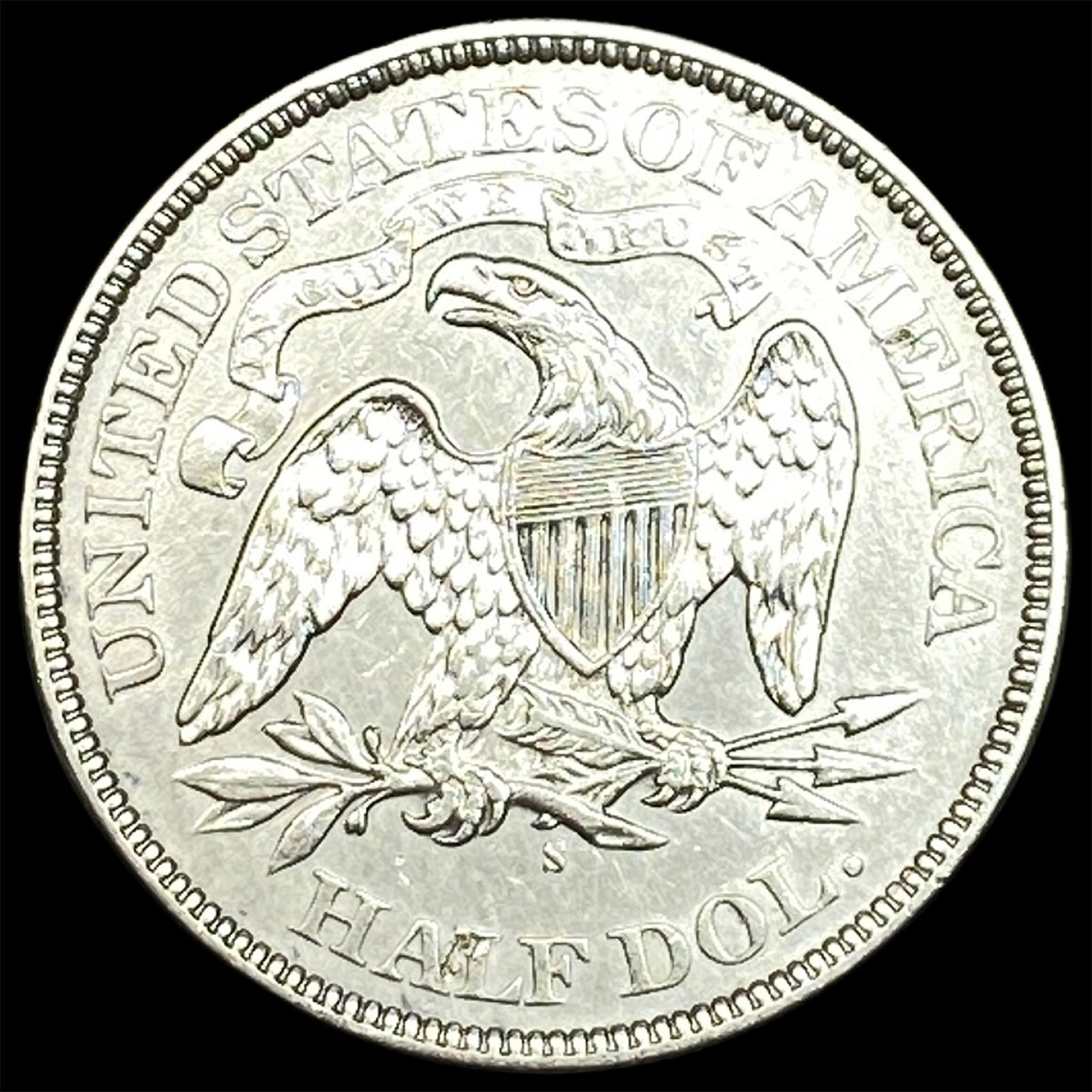 1875-S Silver Half Dollar CLOSELY UNCIRCULATED - 2