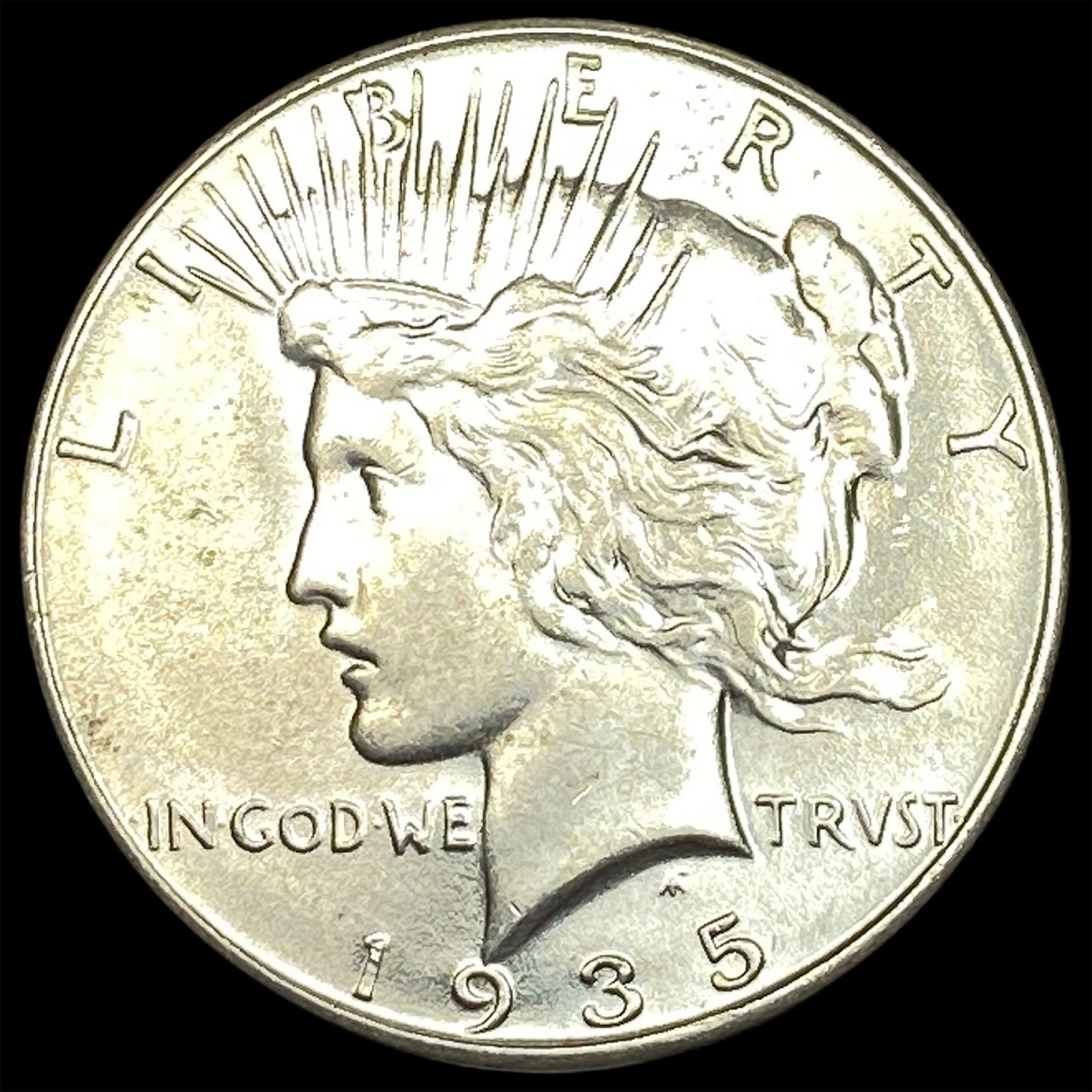 1935 Silver Peace Dollar CHOICE BU (1 of 2)