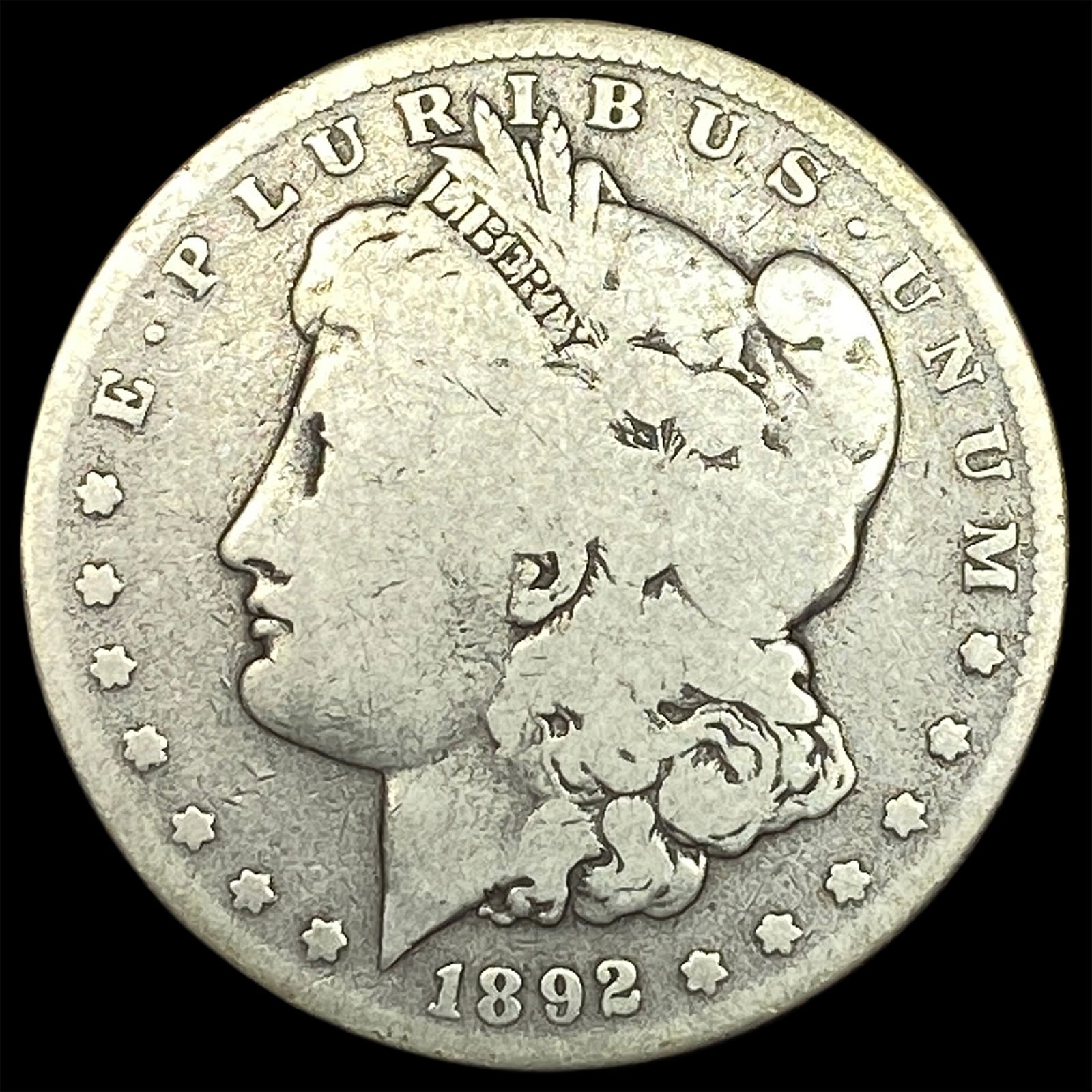 1892-S Silver Morgan Dollar NICELY CIRCULATED: 1892-S Silver Morgan Dollar NICELY CIRCULATED