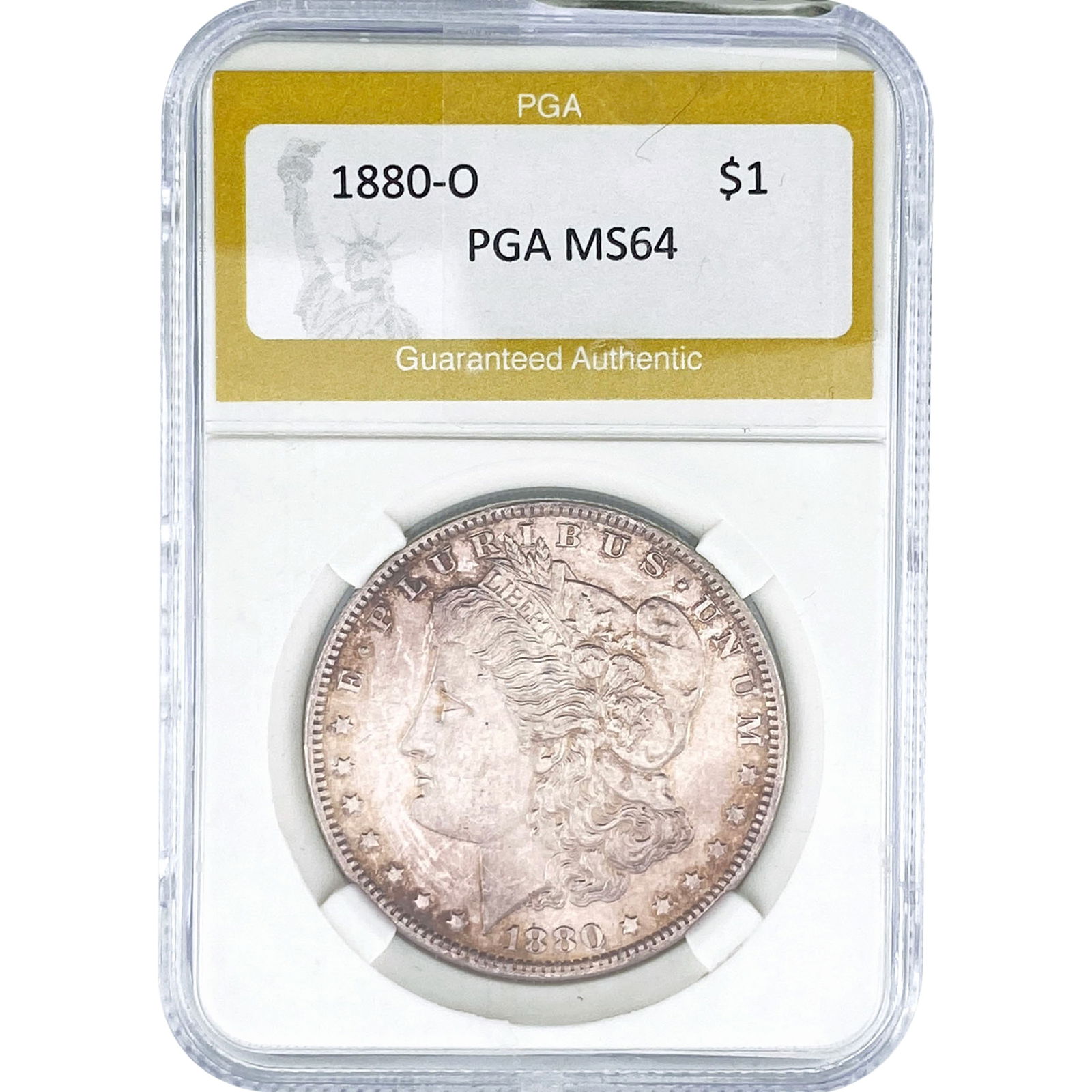 1880-O Morgan Silver Dollar PGA MS64 (1 of 2)