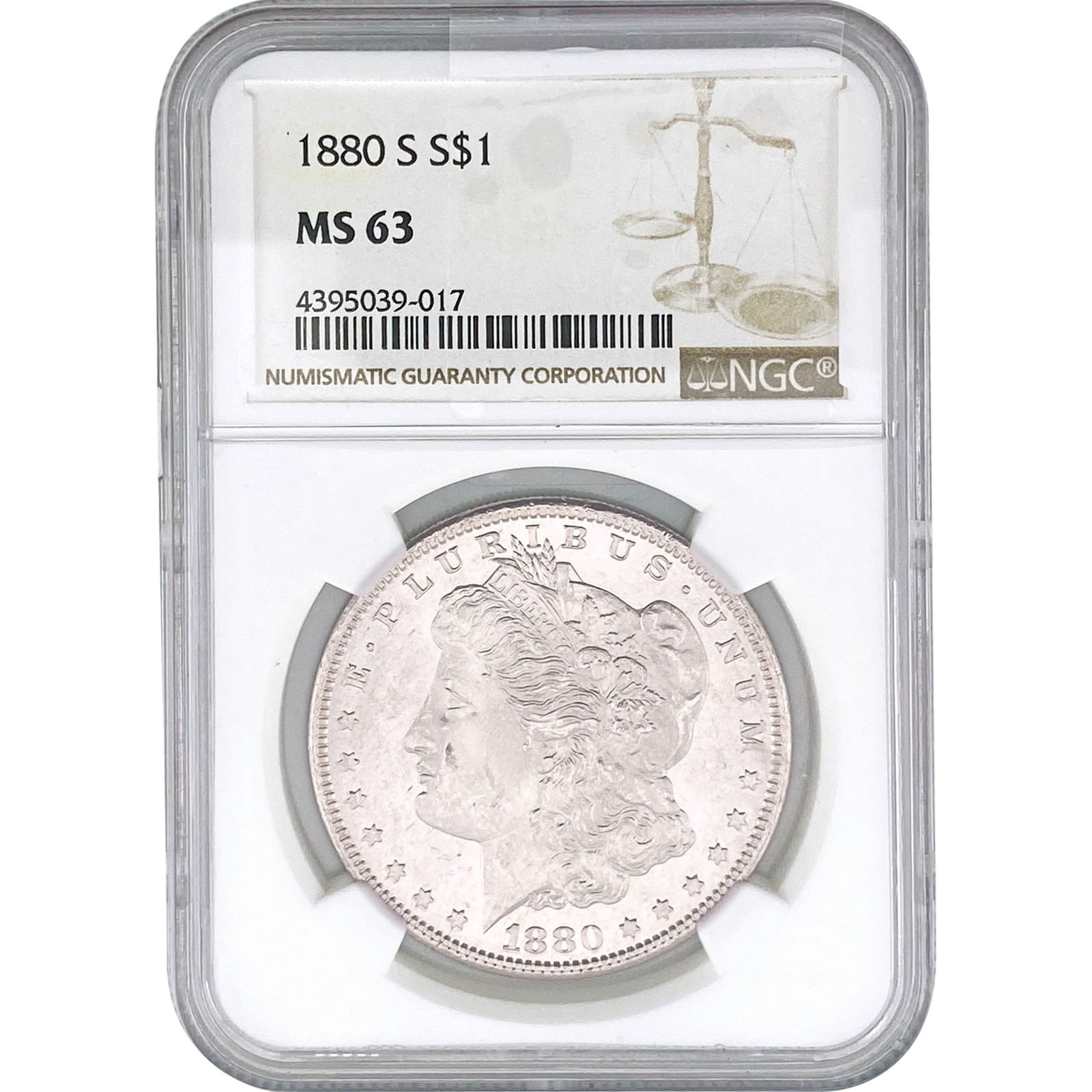 1880-S Morgan Silver Dollar NGC MS63 (1 of 2)