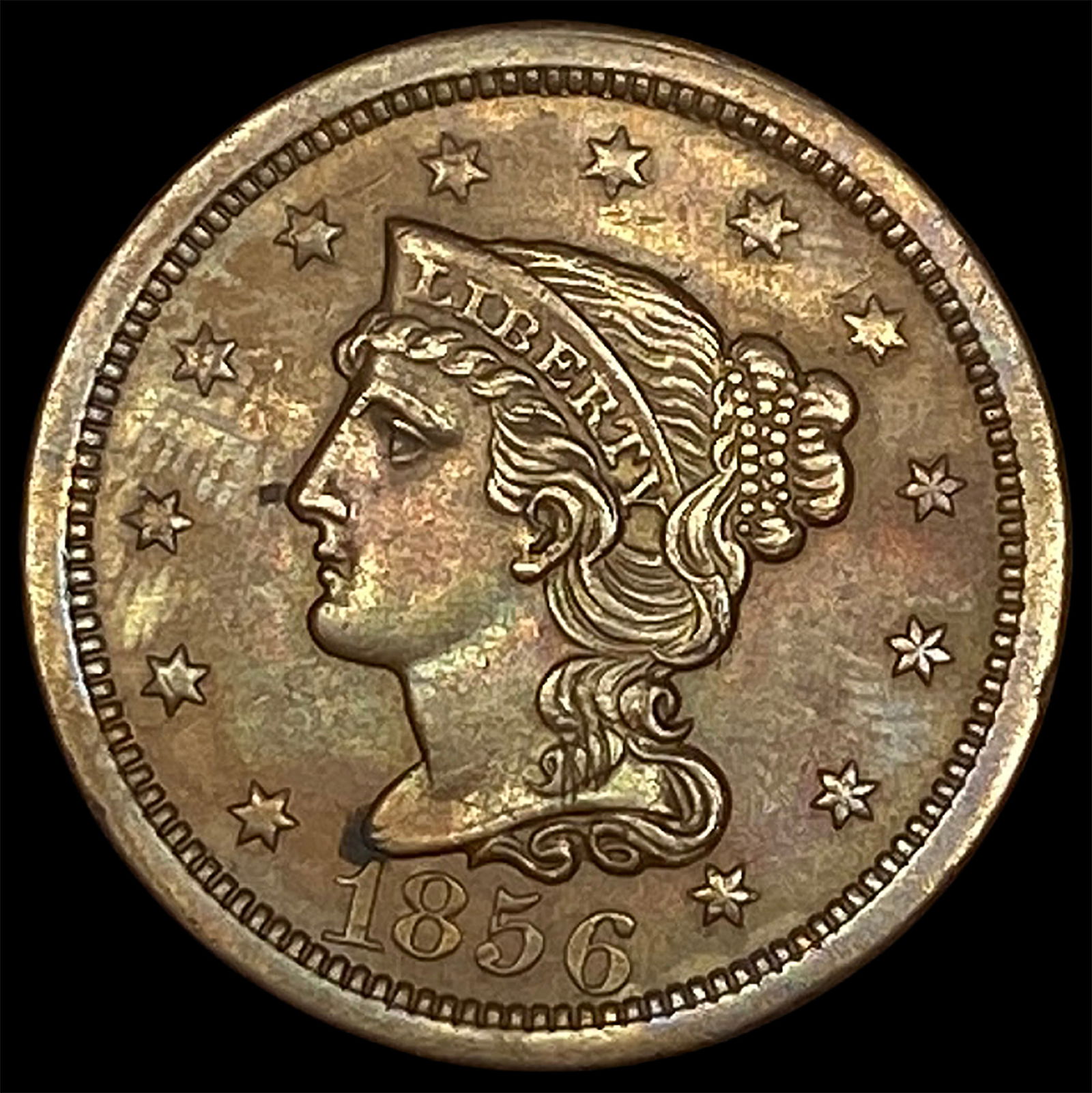 1856 Braided Hair Large Cent UNCIRCULATED (1 of 2)