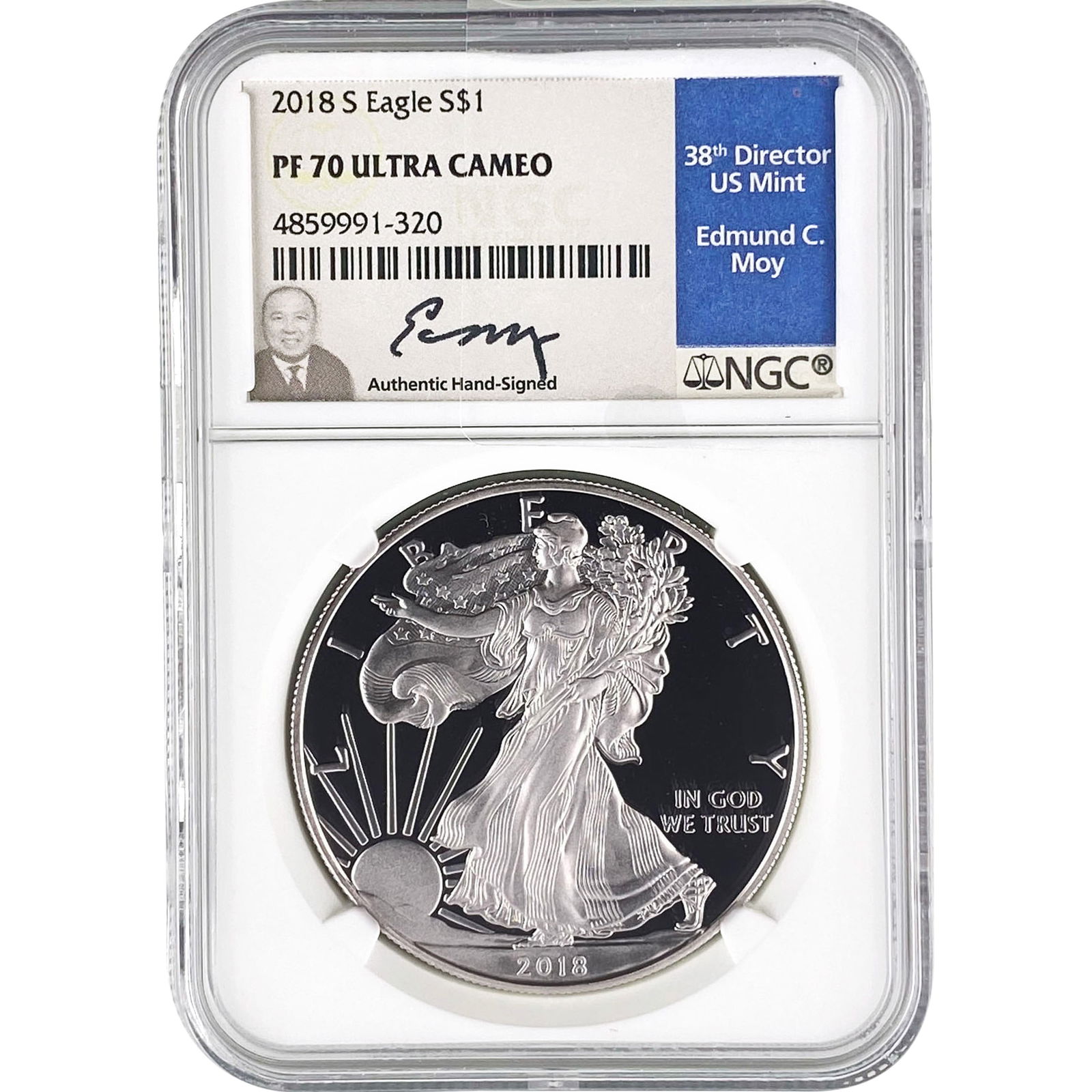 2018-S Silver Eagle NGC PF70 Ultra Cameo (1 of 2)