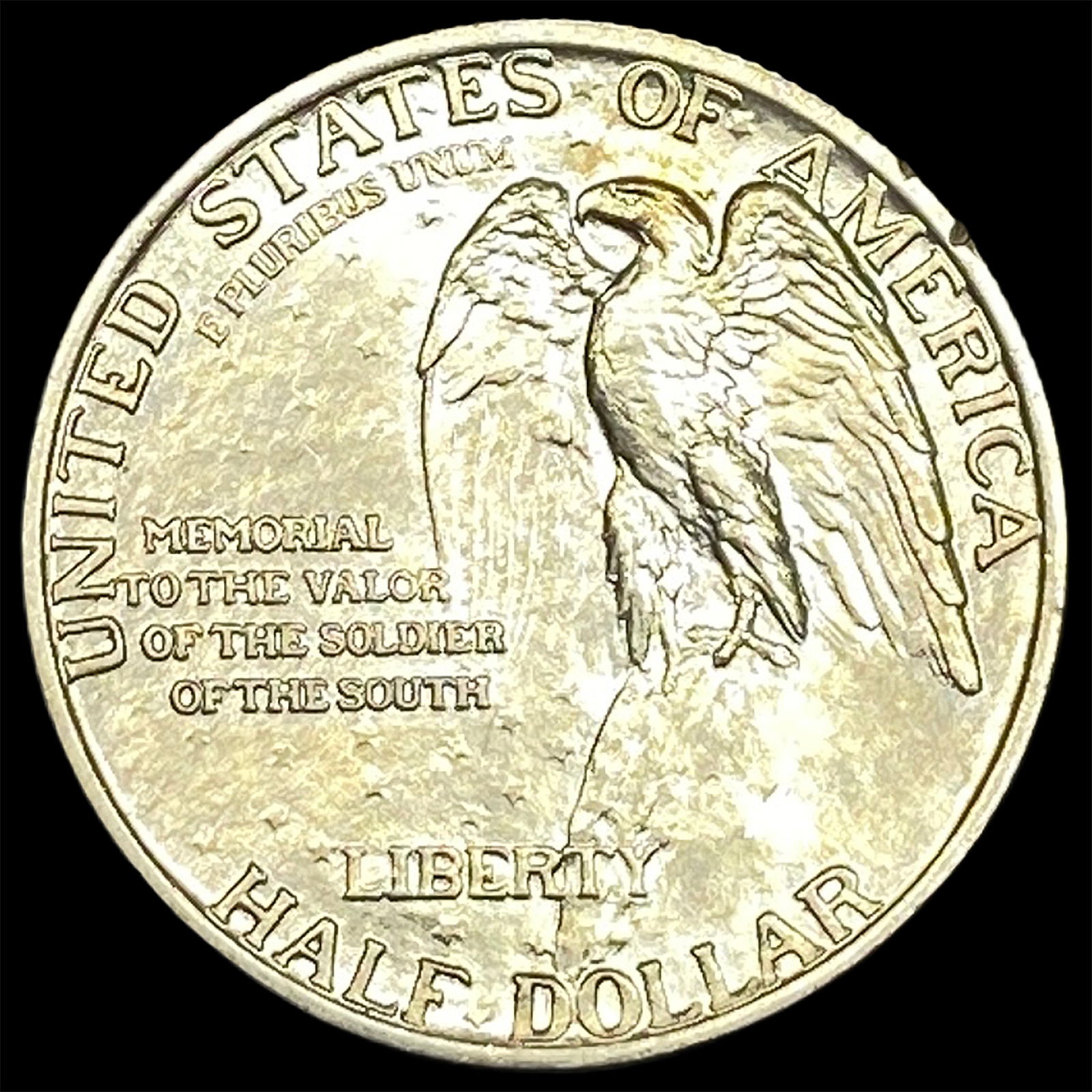 1925 Silver Stone Mountain Half Dollar CHOICE AU - 2