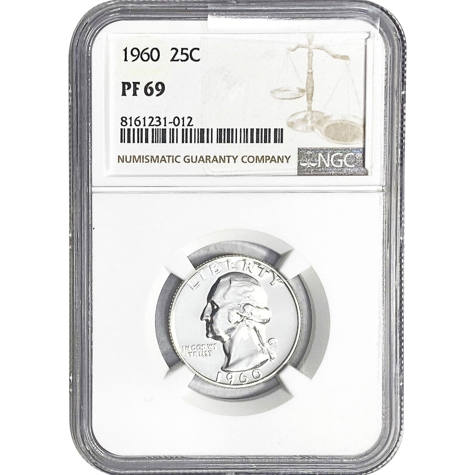 1960 Washington Silver Quarter NGC PF69 (1 of 2)