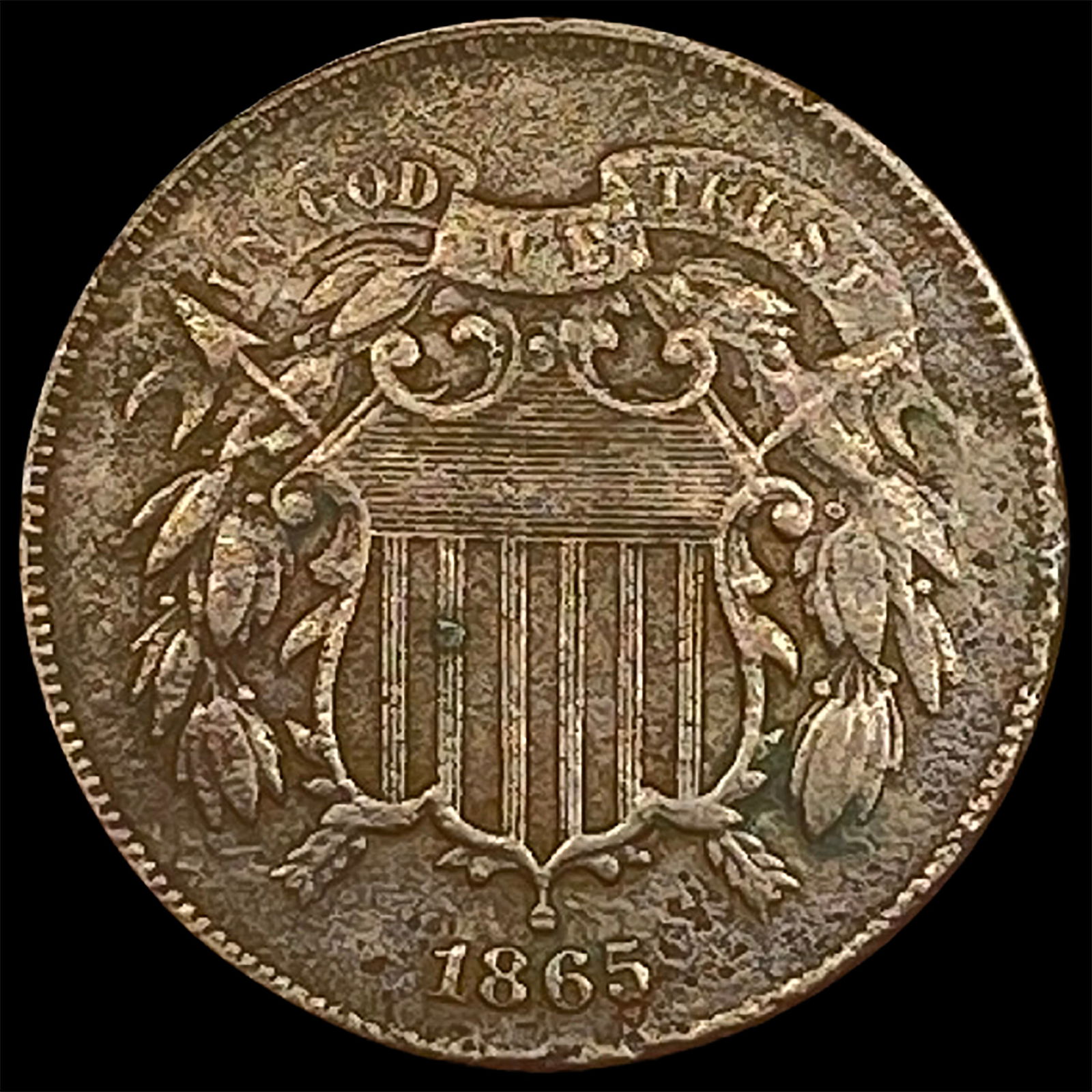 1865 Two-Cent Piece HIGH GRADE (1 of 2)