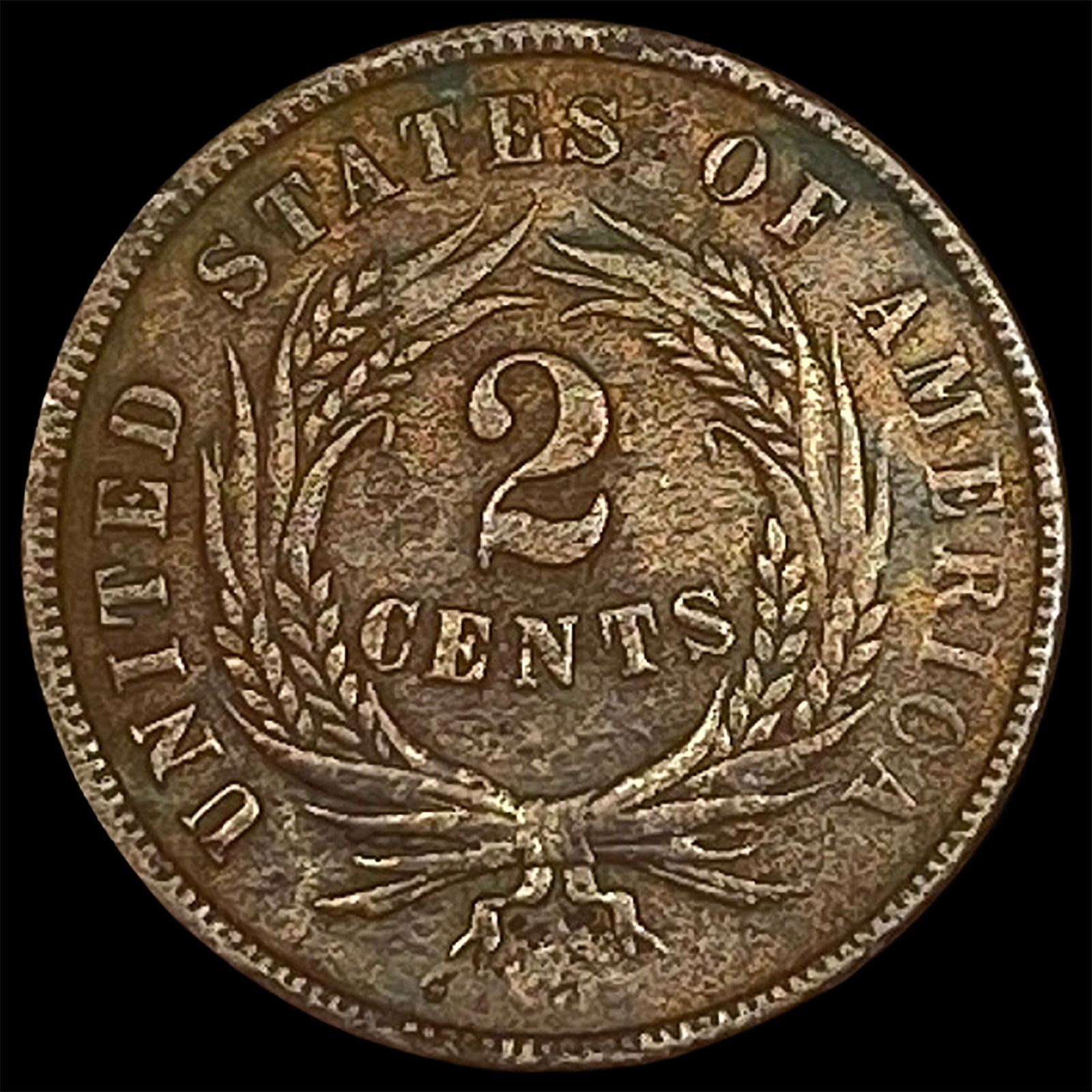 1865 Two-Cent Piece HIGH GRADE - 2