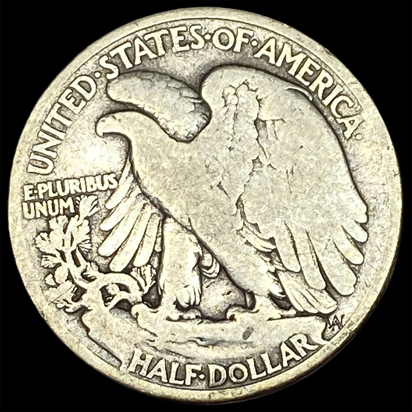 1916-D Silver Walking Liberty Half Dollar NICELY CIRCULATED - 2