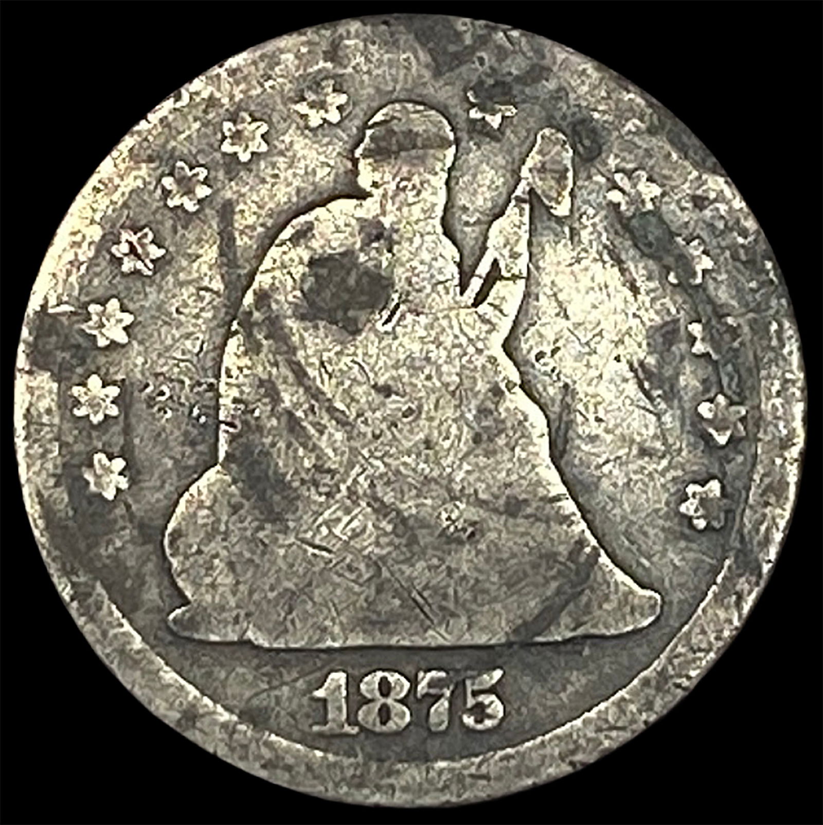 1875-S Silver Twenty Cent Piece NICELY CIRCULATED (1 of 2)